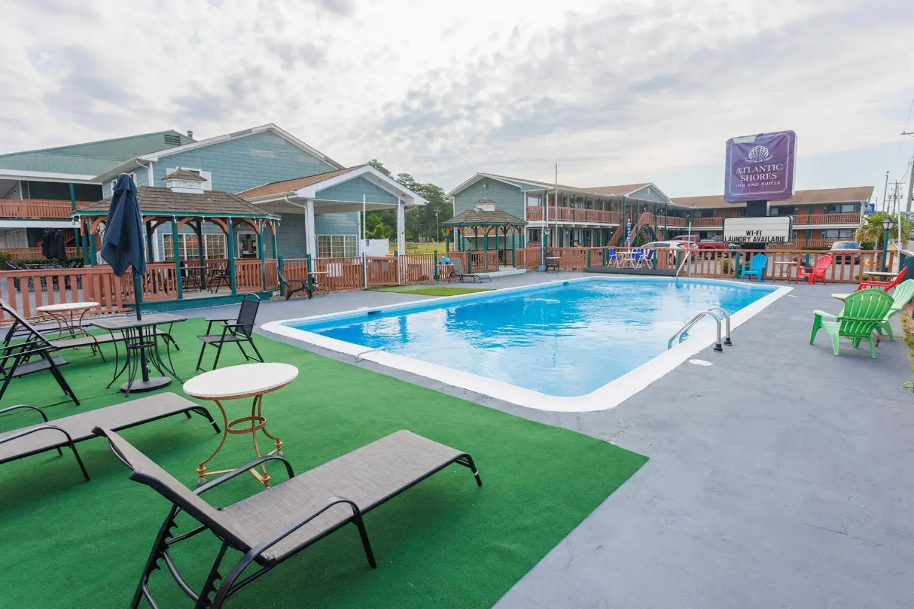 Pool view in Atlantic Shores Inn and Suites Pool view in Atlantic Shores Inn and Suites