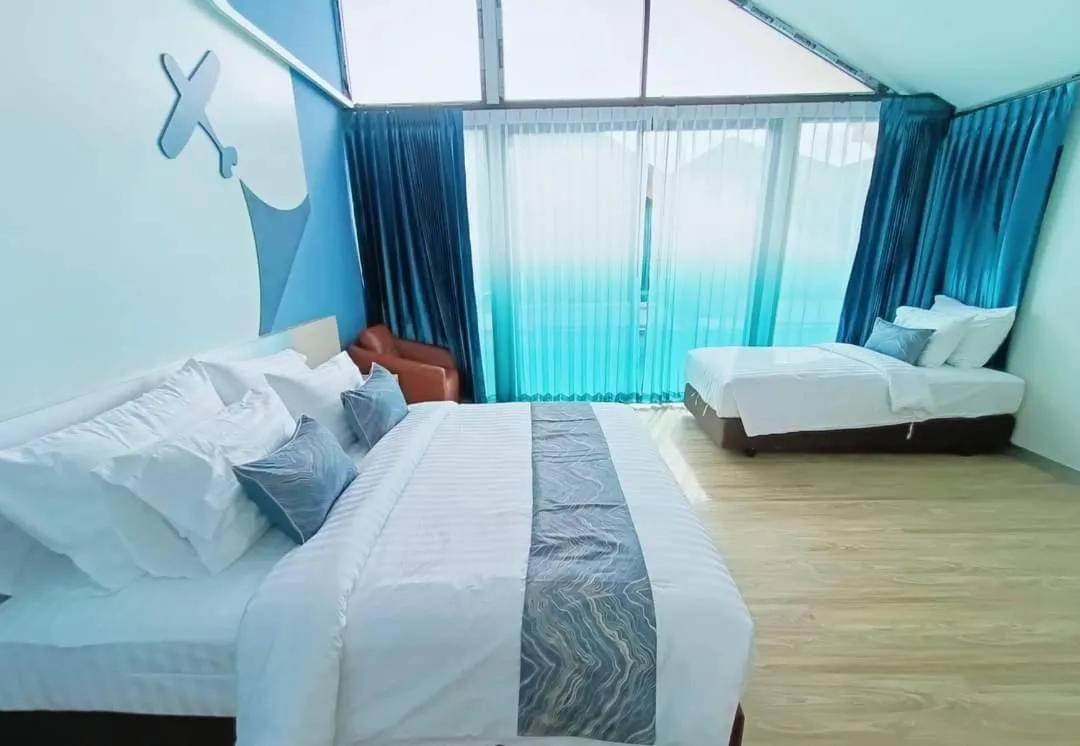 Bed in Southern Airport Hotel Hatyai