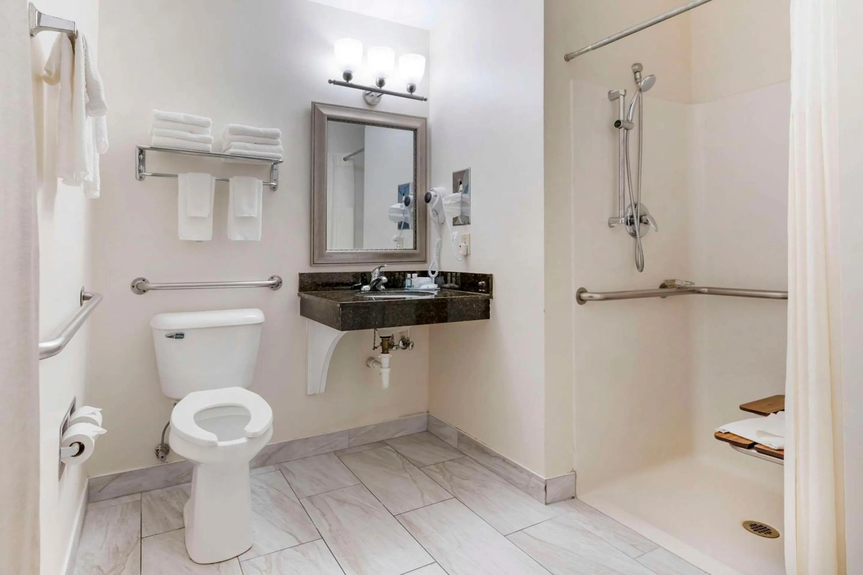 Bedroom in Quality Inn & Suites Stoughton - Madison South