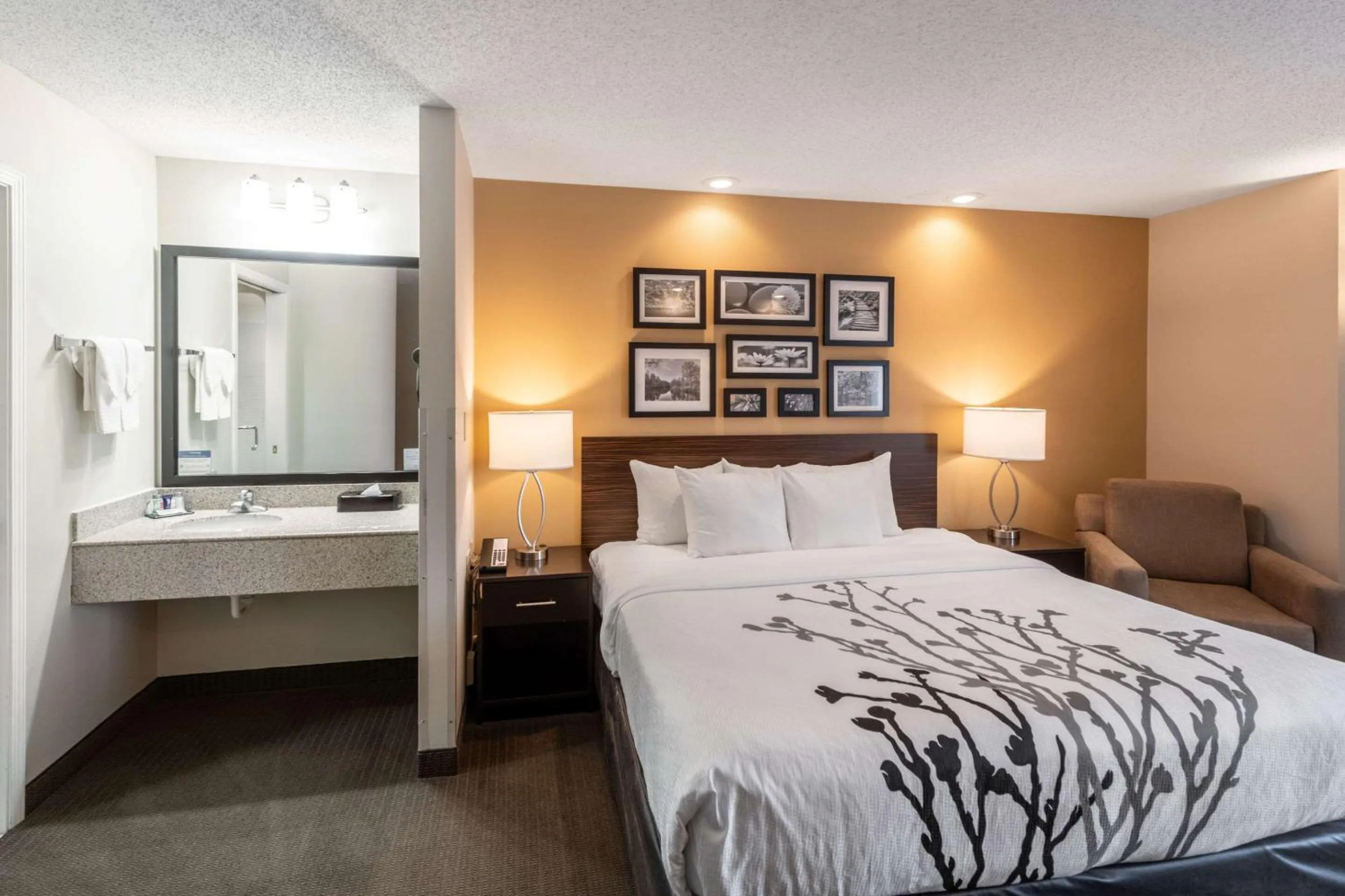 Bedroom, Bed in Sleep Inn & Suites Green Bay South