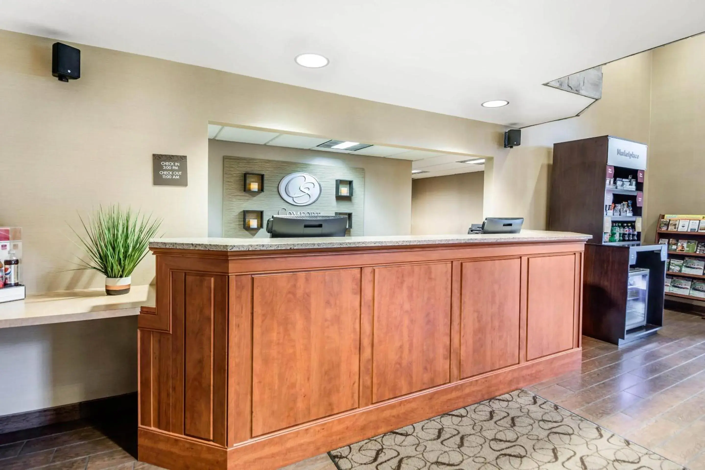 Lobby or reception in Comfort Suites at Par 4 Resort Lobby or reception in Comfort Suites at Par 4 Resort