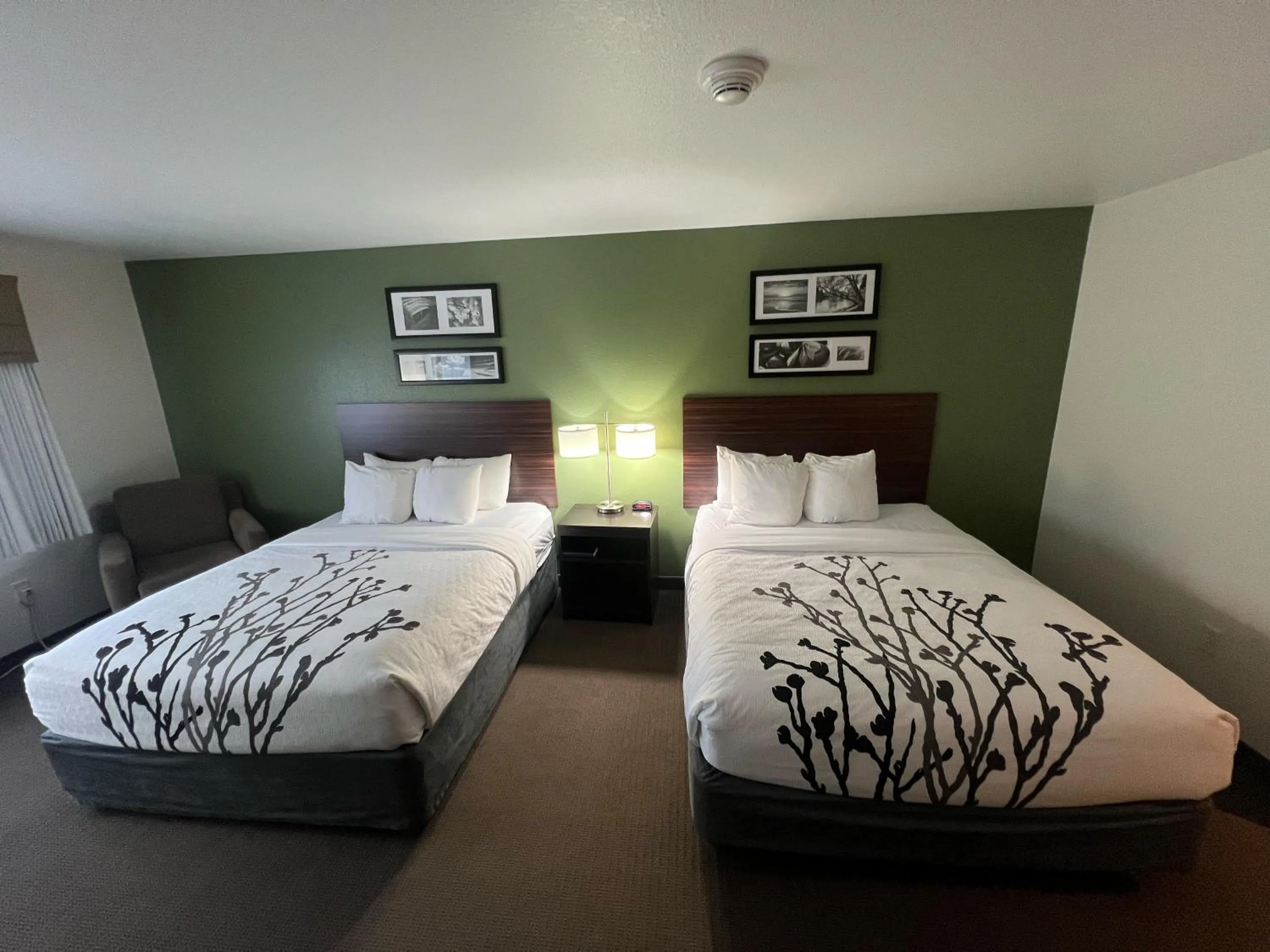 Bed in Sleep Inn & Suites Conference Center Eau Claire North