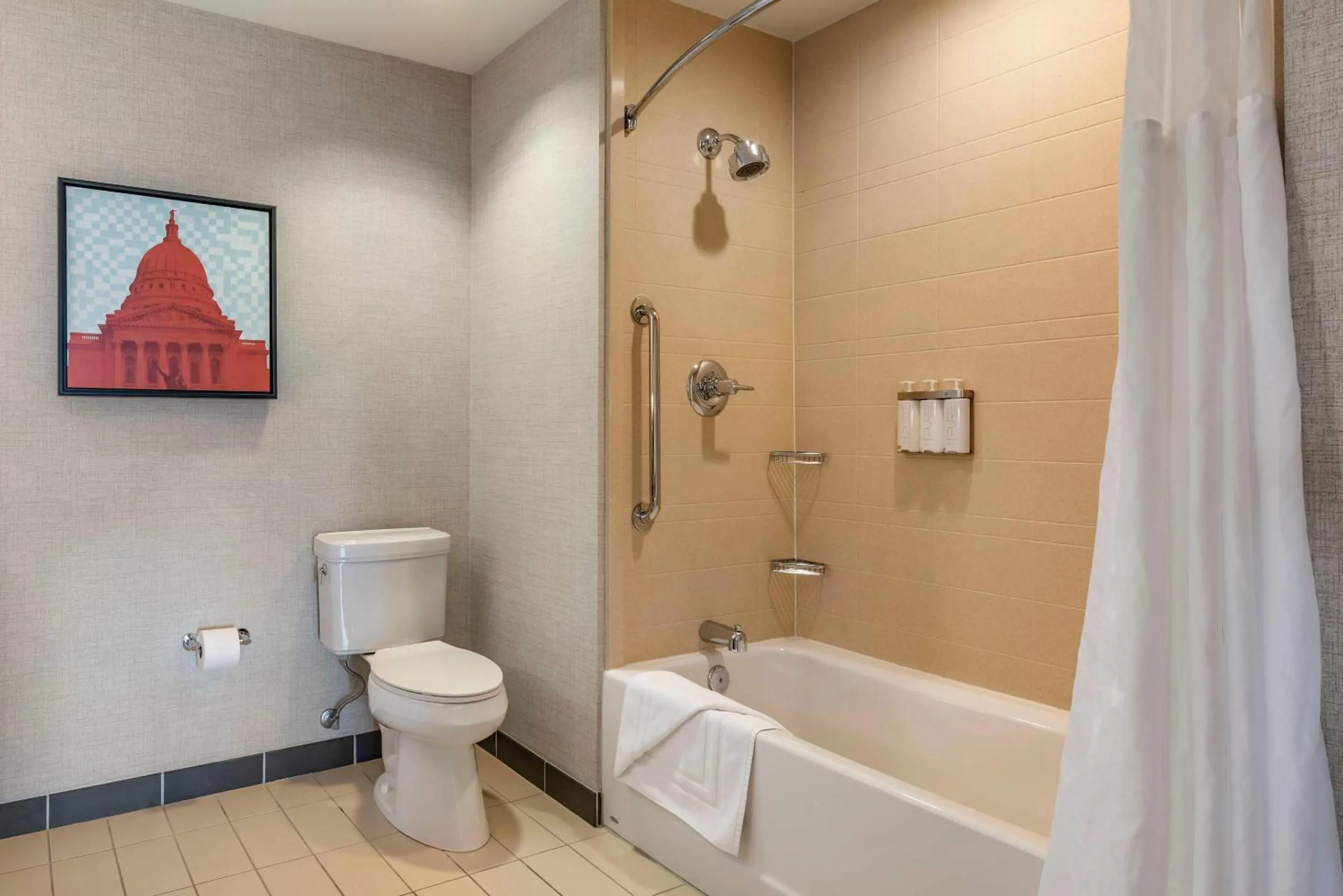 Shower in Cambria Hotel Madison East