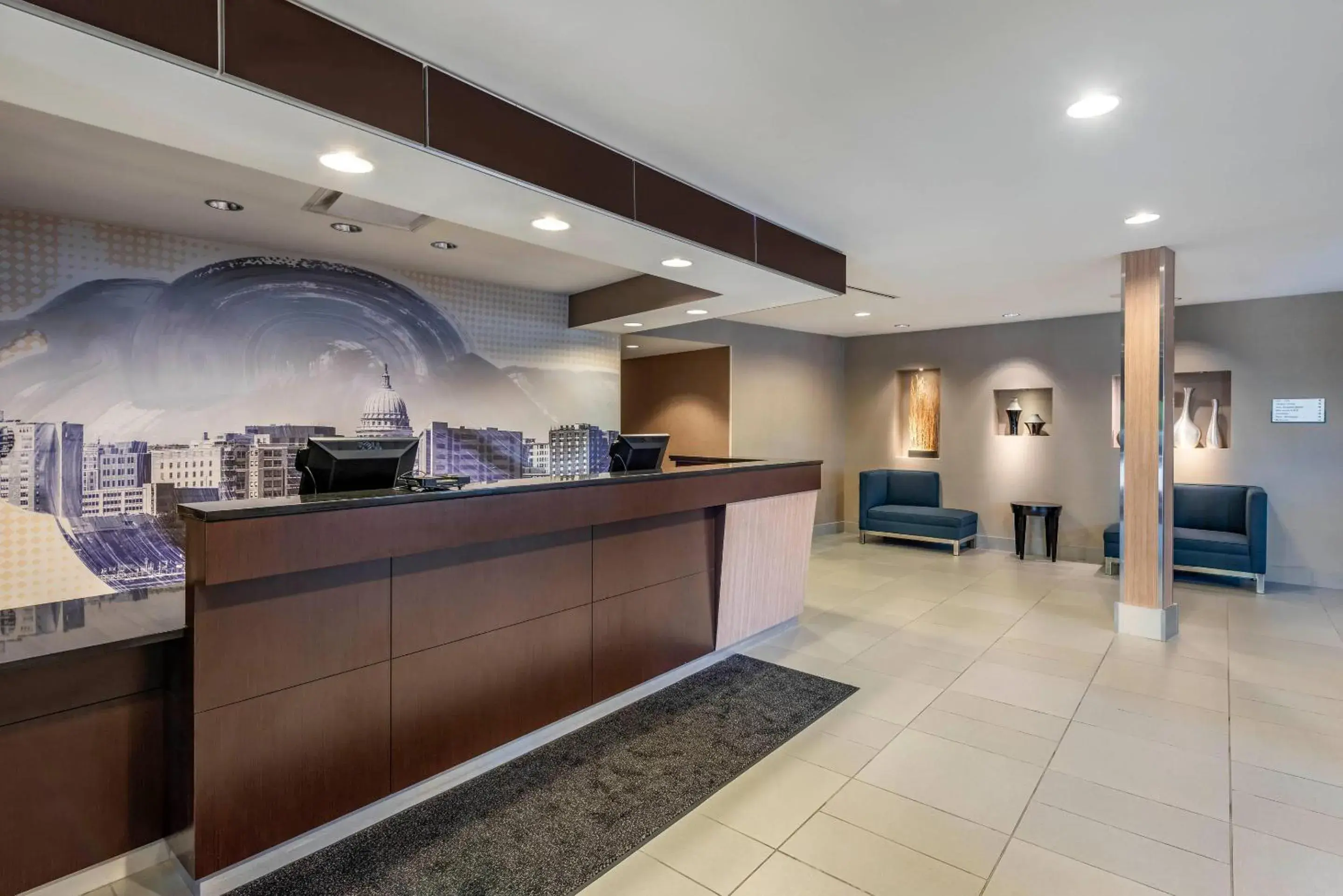 Lobby or reception in Cambria Hotel Madison East Lobby or reception in Cambria Hotel Madison East