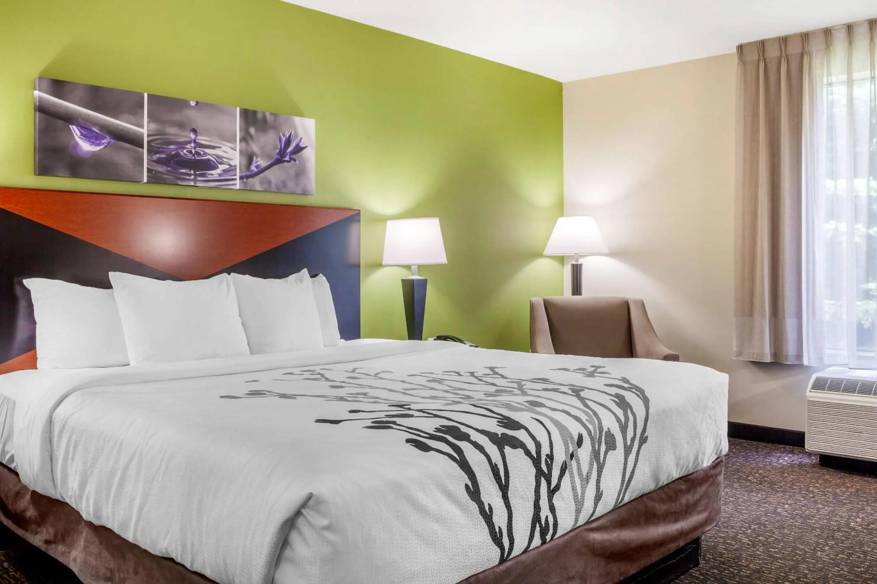 Bedroom, Bed in Sleep Inn & Suites Milwaukee Airport