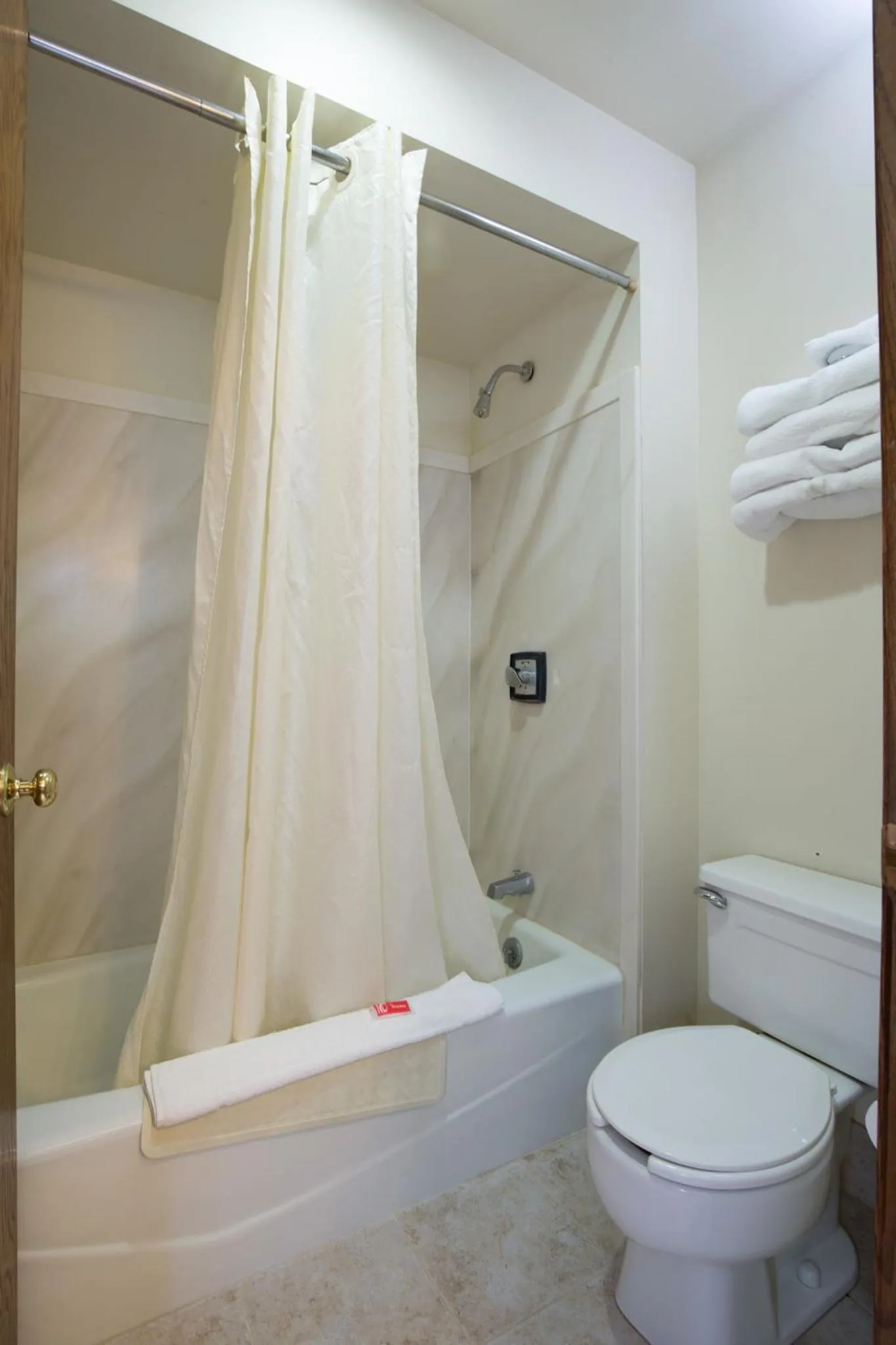 Bathroom in Travelodge by Wyndham Merrill