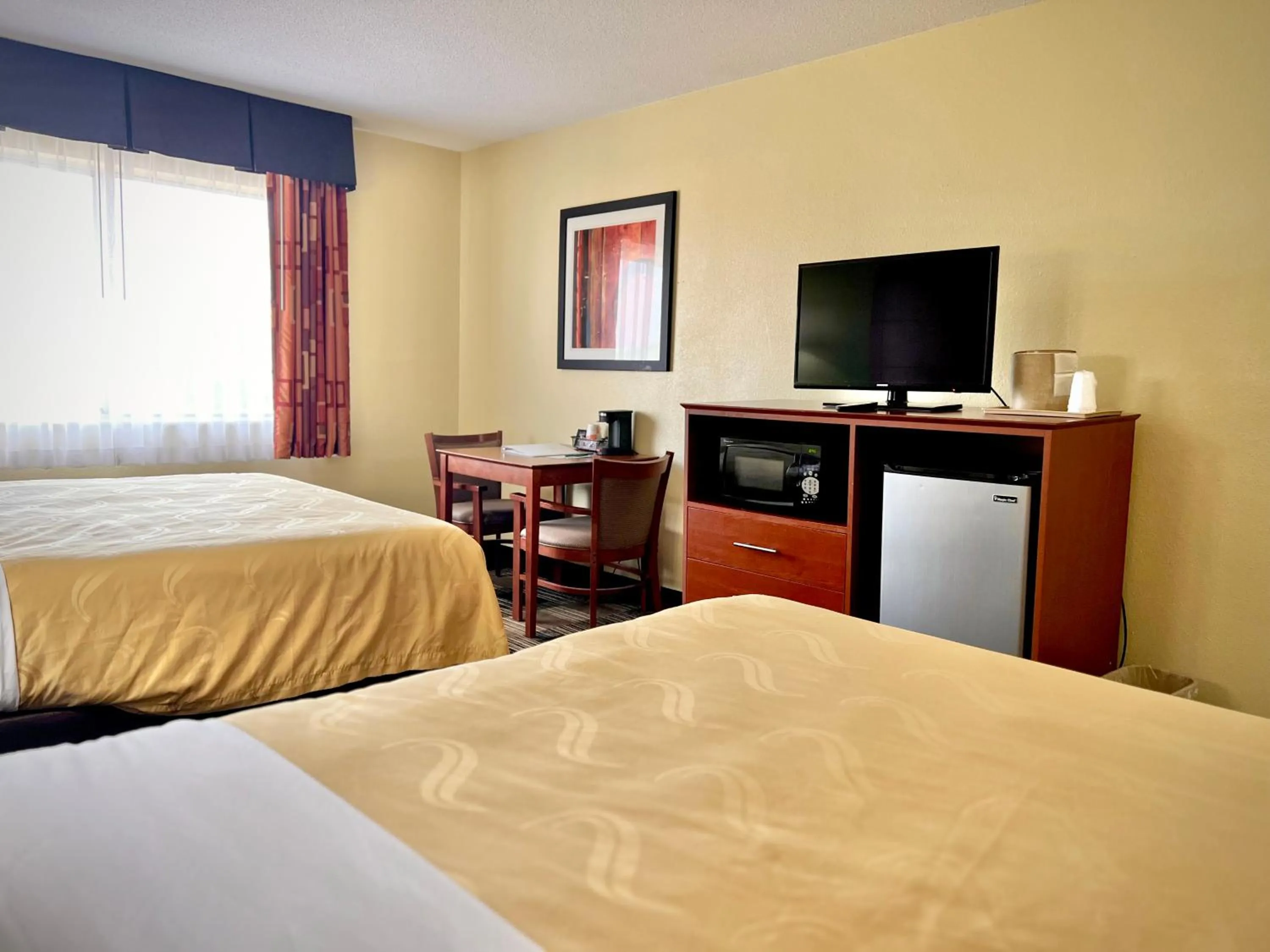 TV and multimedia, Bed in Quality Inn & Suites Wisconsin Dells Downtown - Waterparks Area