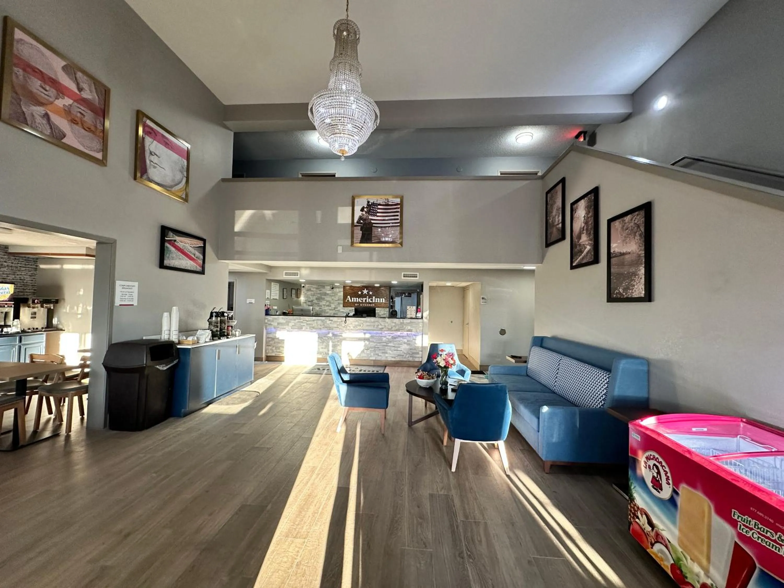 Seating area in AmericInn by Wyndham Reedsburg