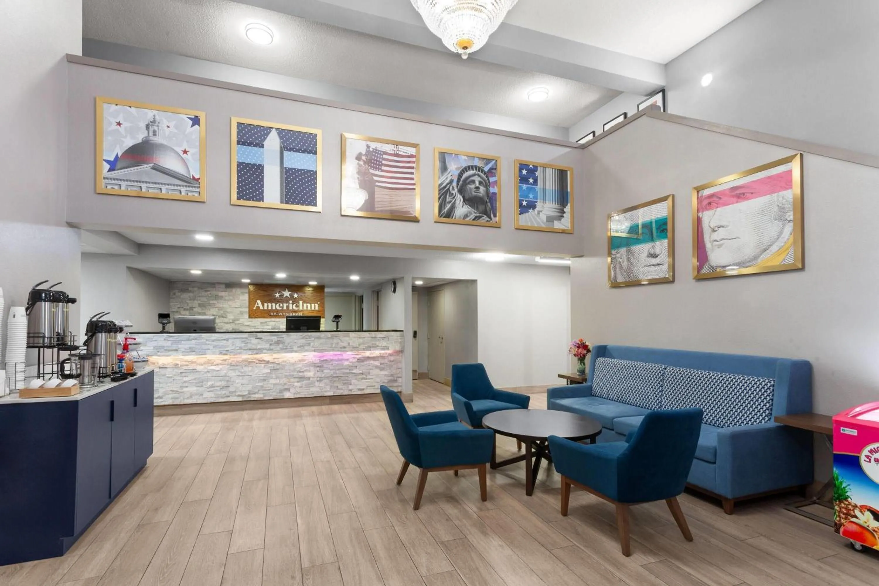 Lobby or reception in AmericInn by Wyndham Reedsburg