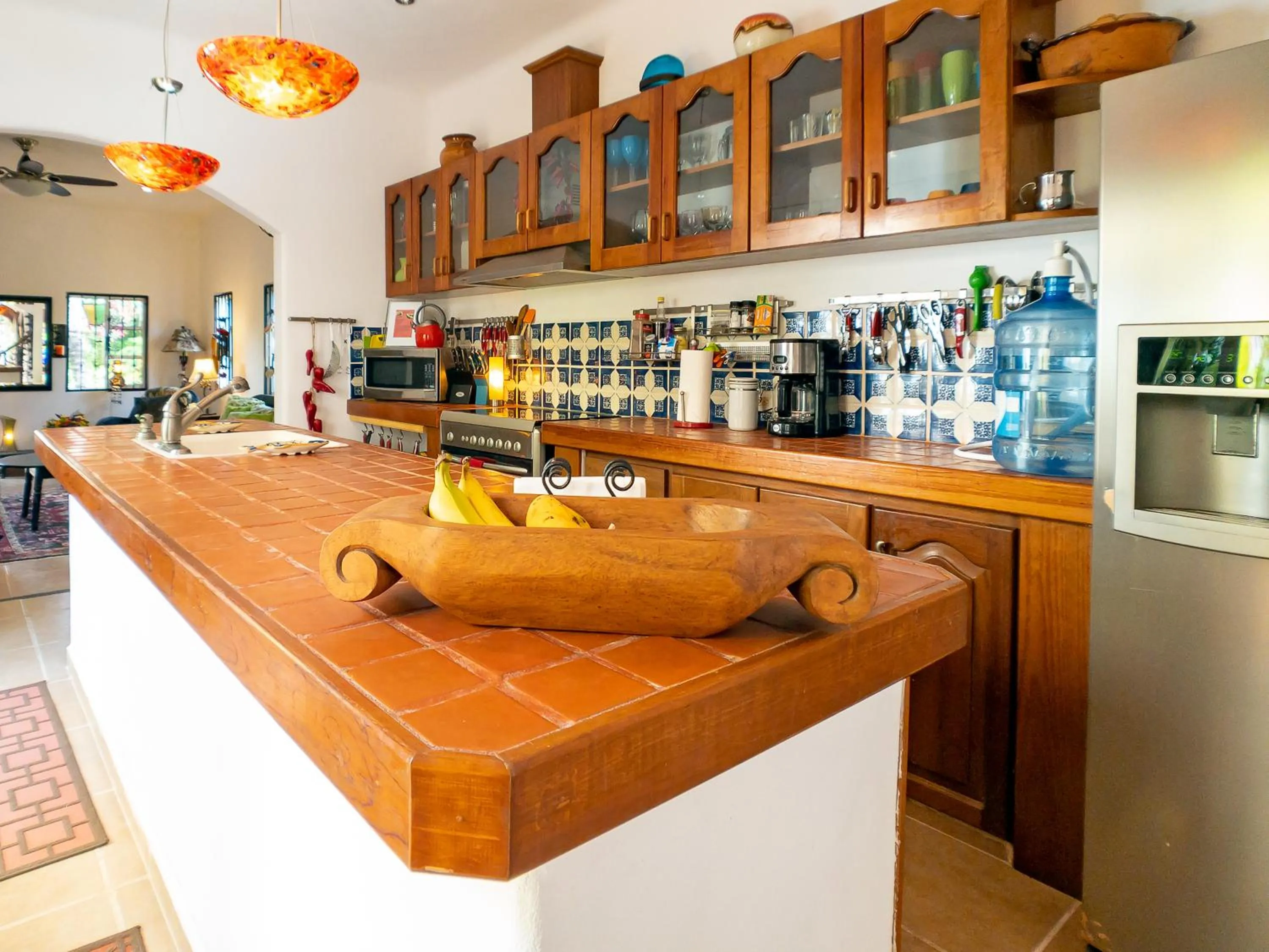 Kitchen or kitchenette in Casa Zarah - Hacienda Family Home - Pool and 2-Block to Beach