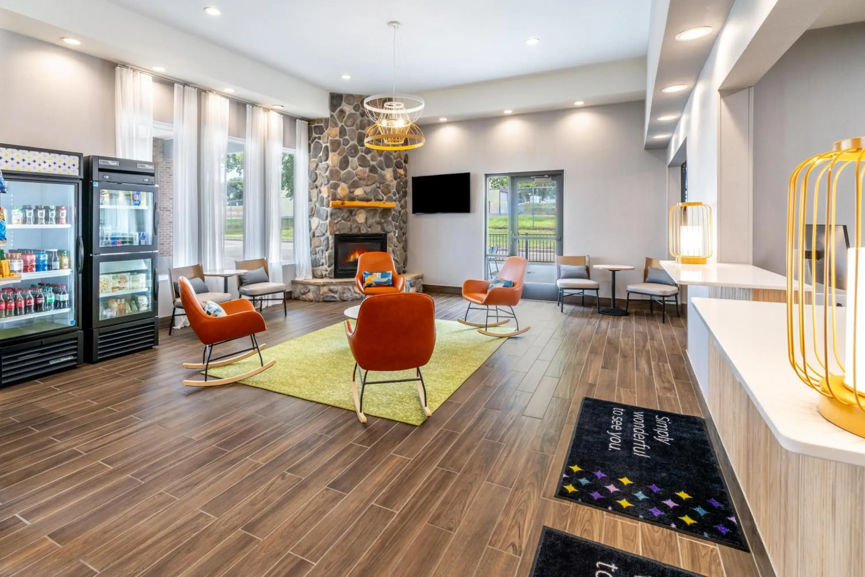 Lobby or reception in Spark by Hilton Sheridan Lobby or reception in Spark by Hilton Sheridan