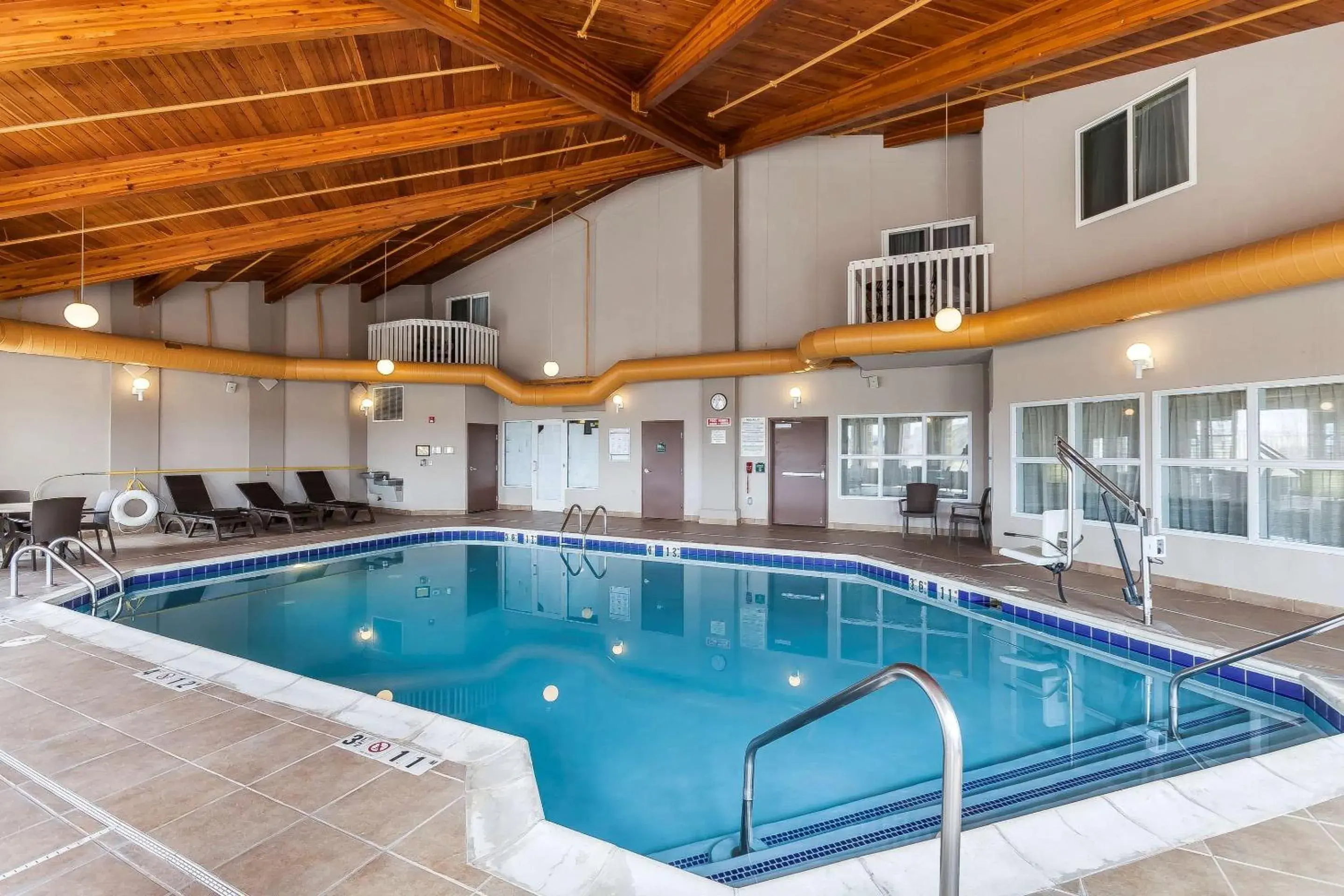 Pool view in Comfort Inn & Suites Near University of Wyoming Pool view in Comfort Inn & Suites Near University of Wyoming