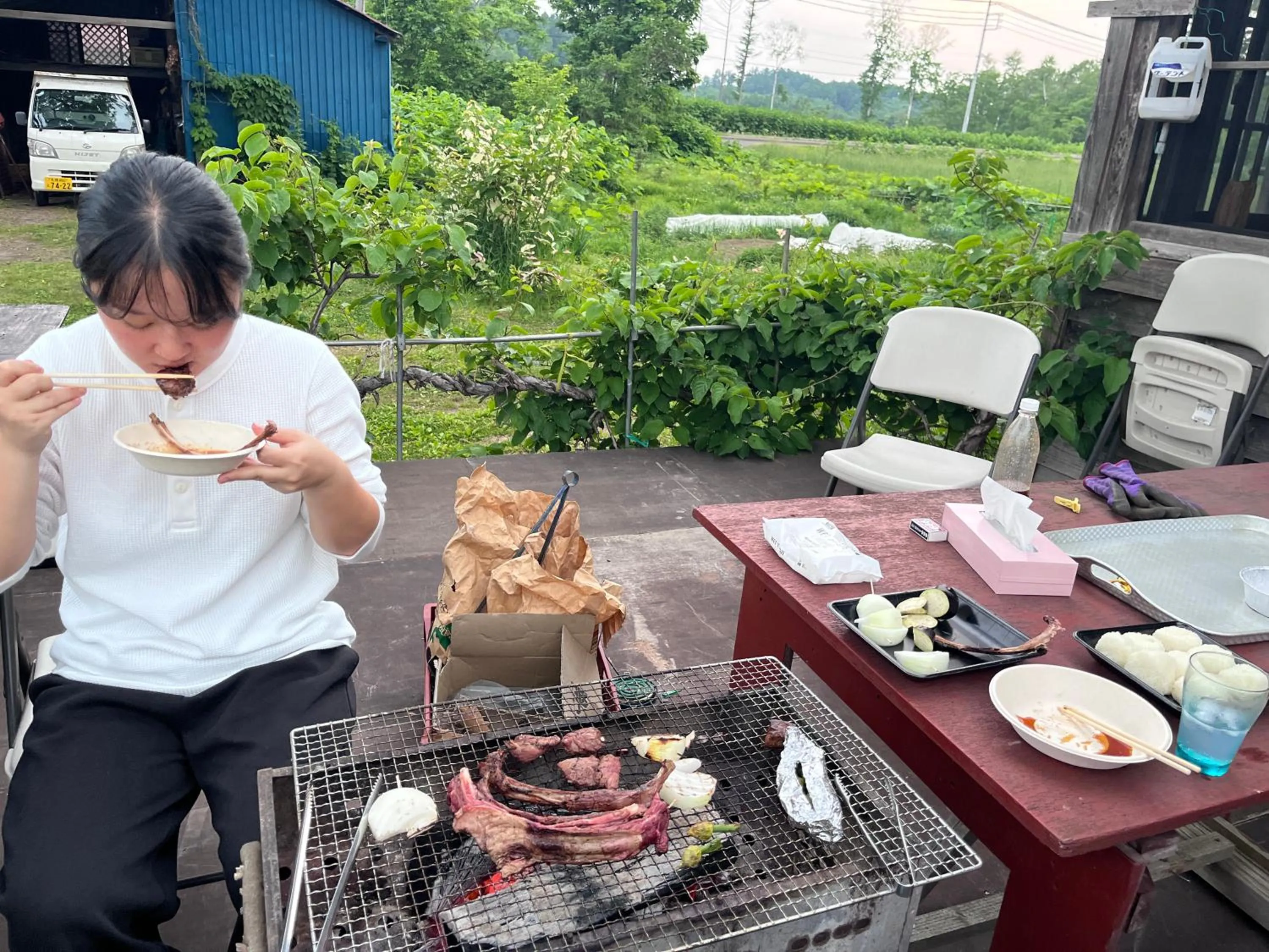BBQ facilities in Boken Kazoku