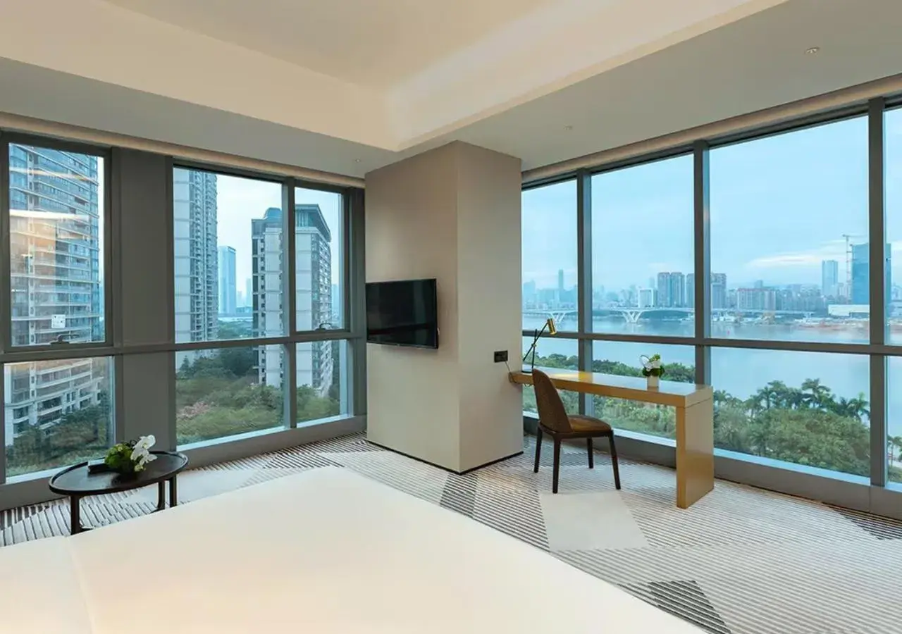 View (from property/room), Bed in La Yarda Hotel Guangzhou View (from property/room), Bed in La Yarda Hotel Guangzhou