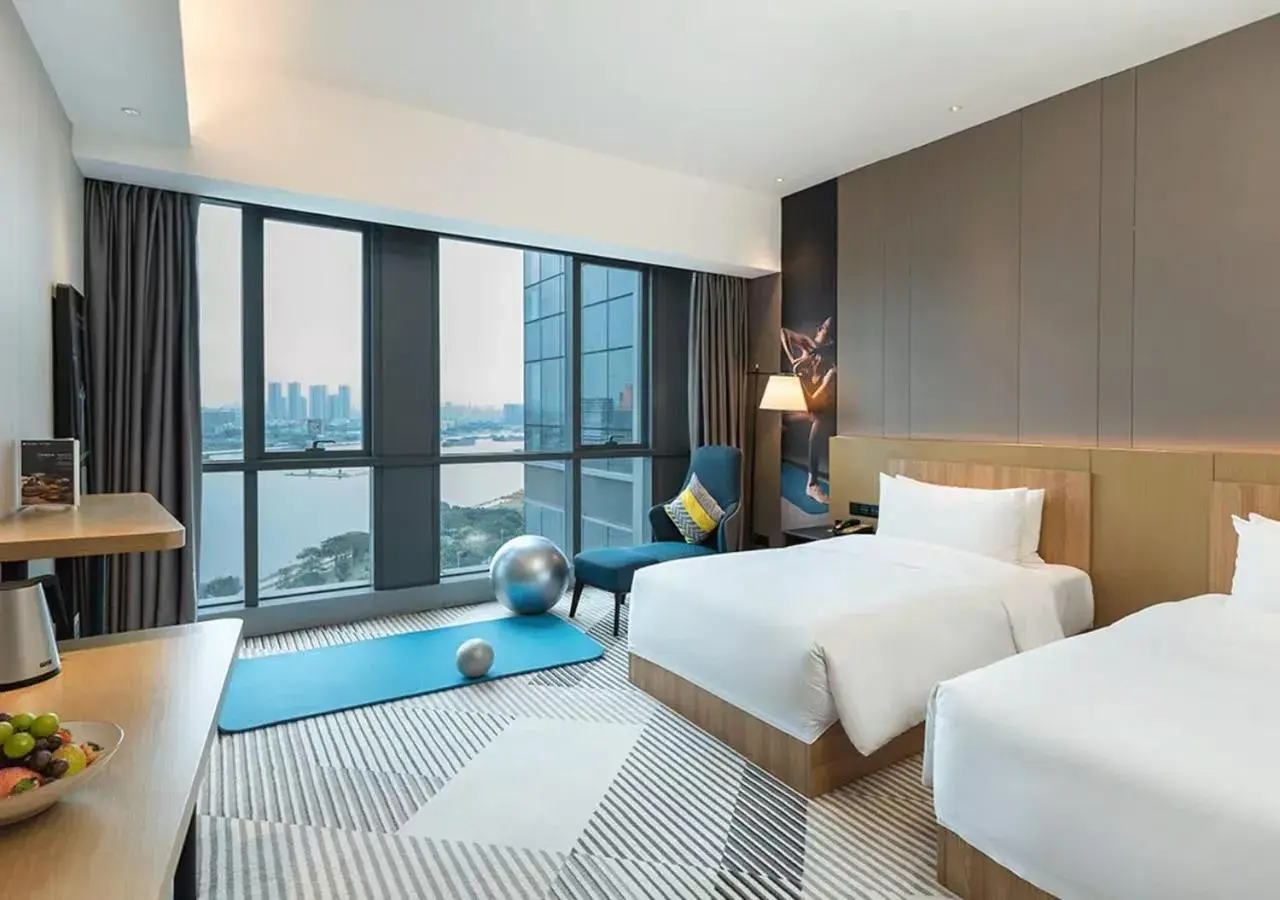 Bed in La Yarda Hotel Guangzhou Bed in La Yarda Hotel Guangzhou