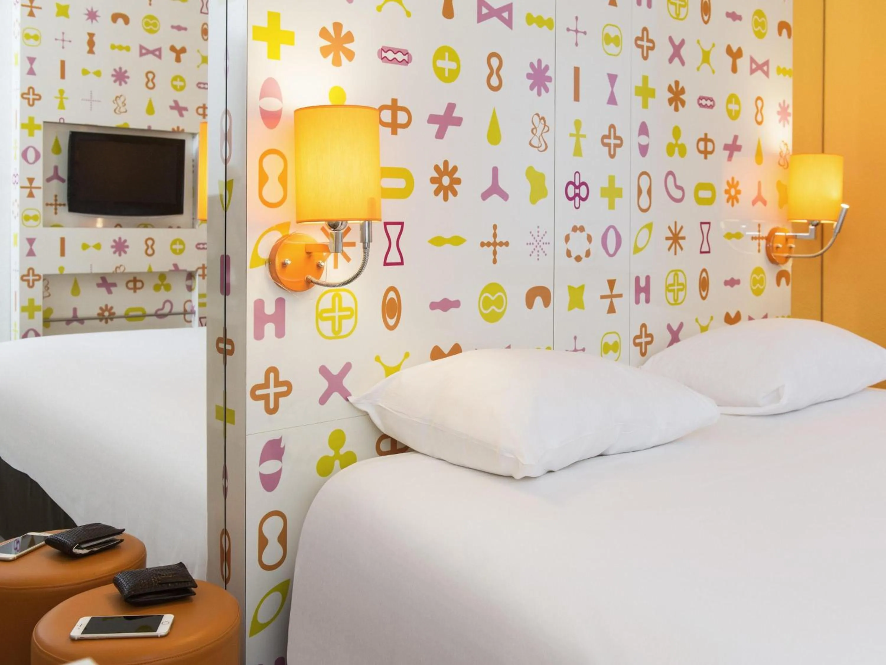 Bedroom, Bed in Ibis Styles La Louvière