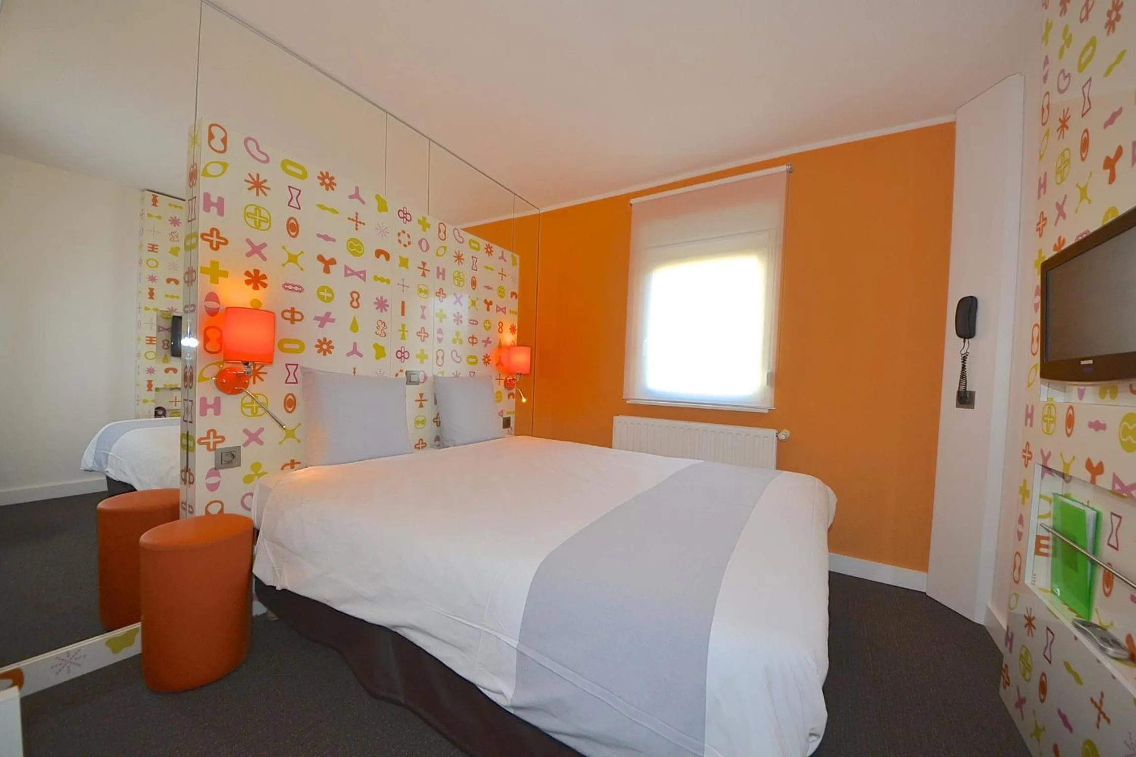 Bedroom, Bed in Ibis Styles La Louvière