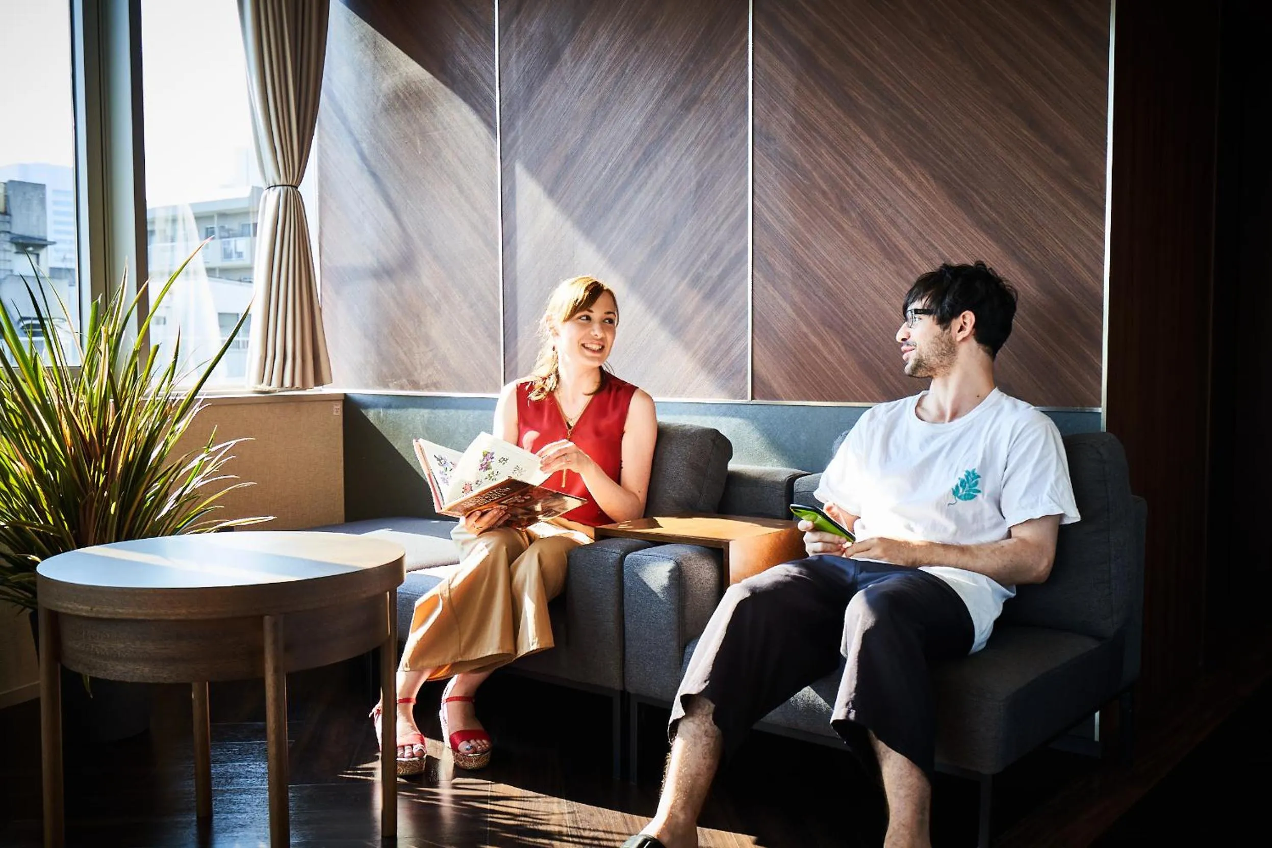 Lounge or bar in &AND HOSTEL HOMMACHI EAST