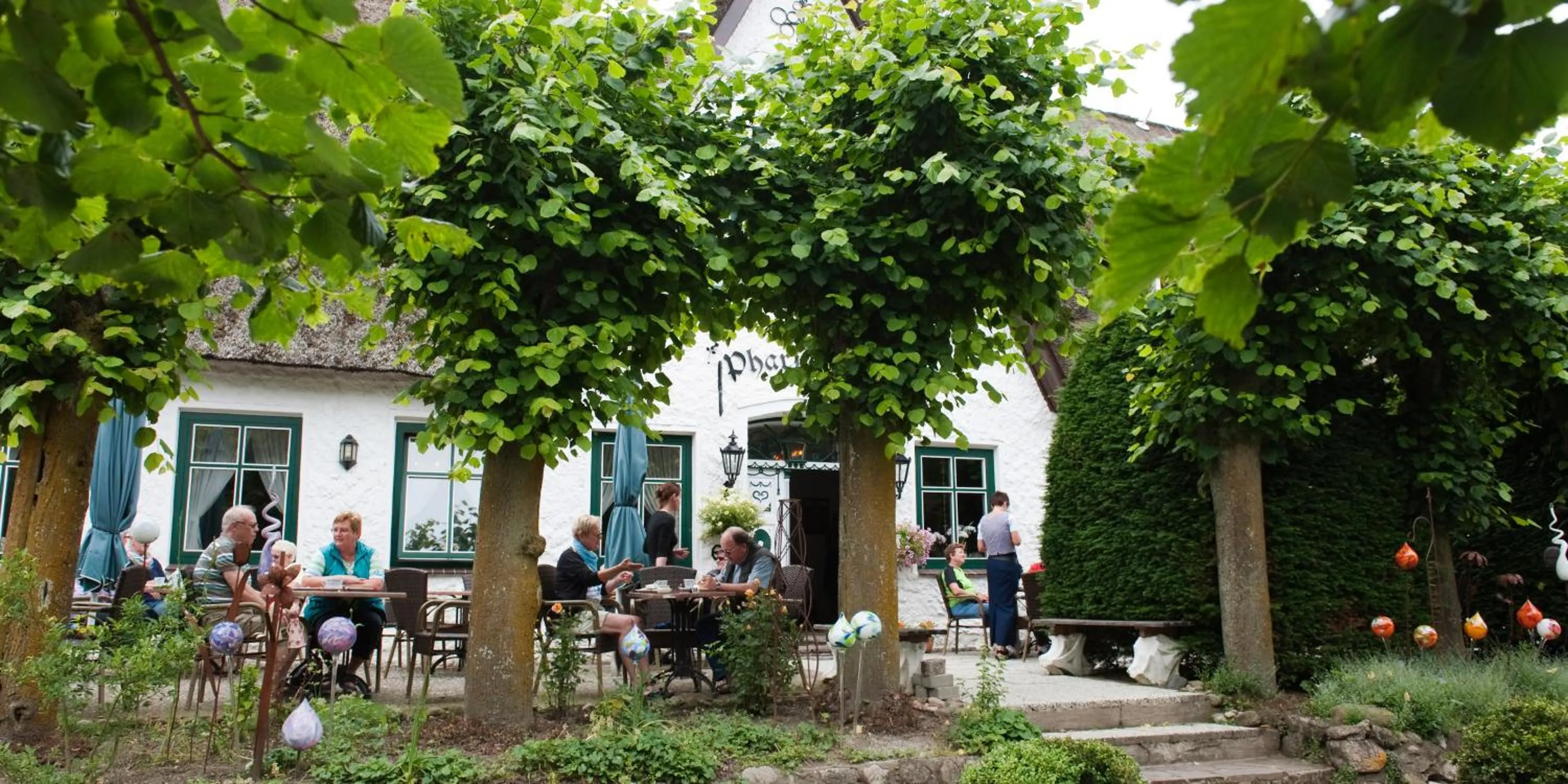 Balcony/Terrace in Hotel, Restaurant, Café Pharisäerhof - Nordseeurlaub mit Hund