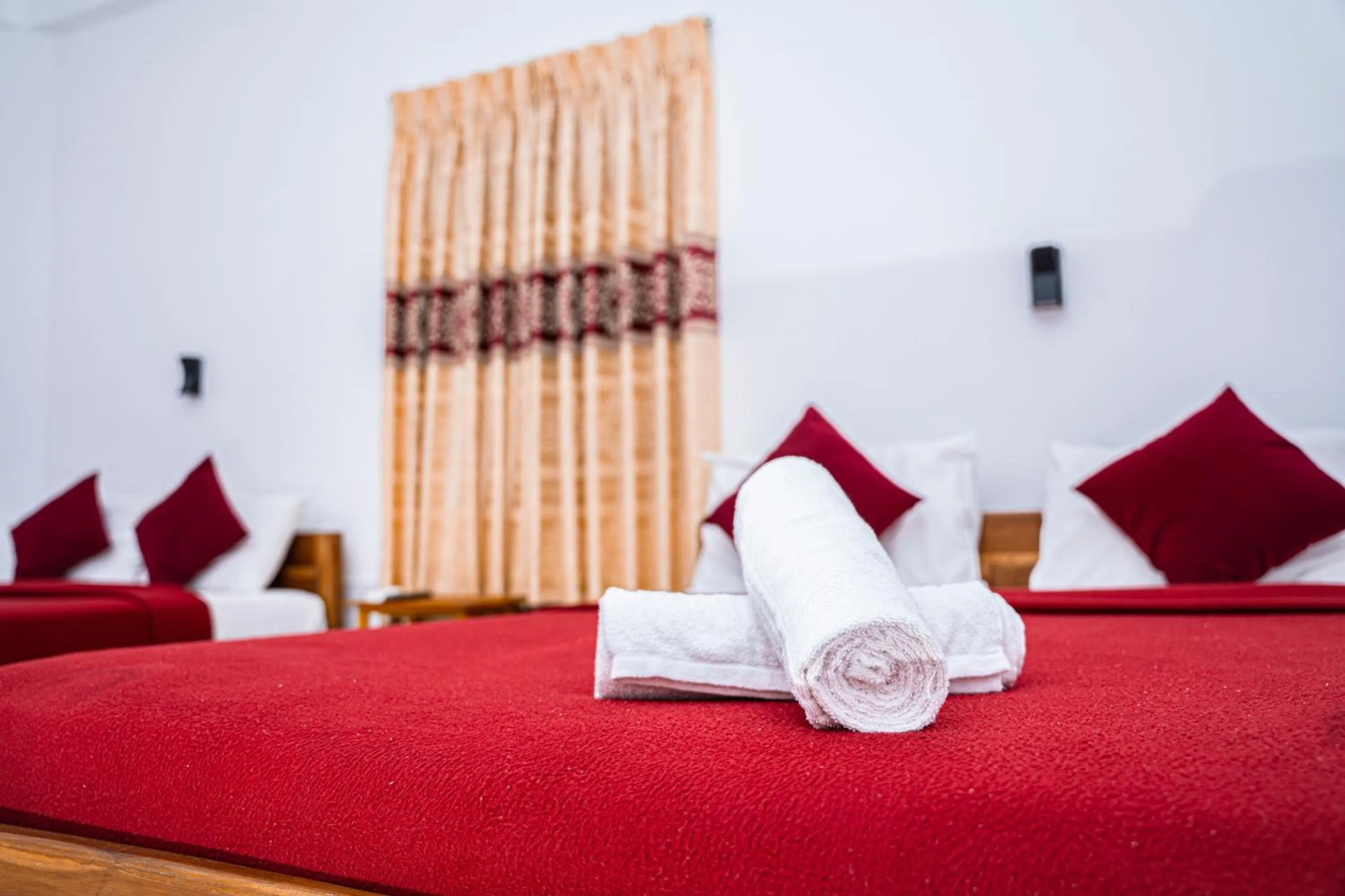 Bed in Theevanni Resort