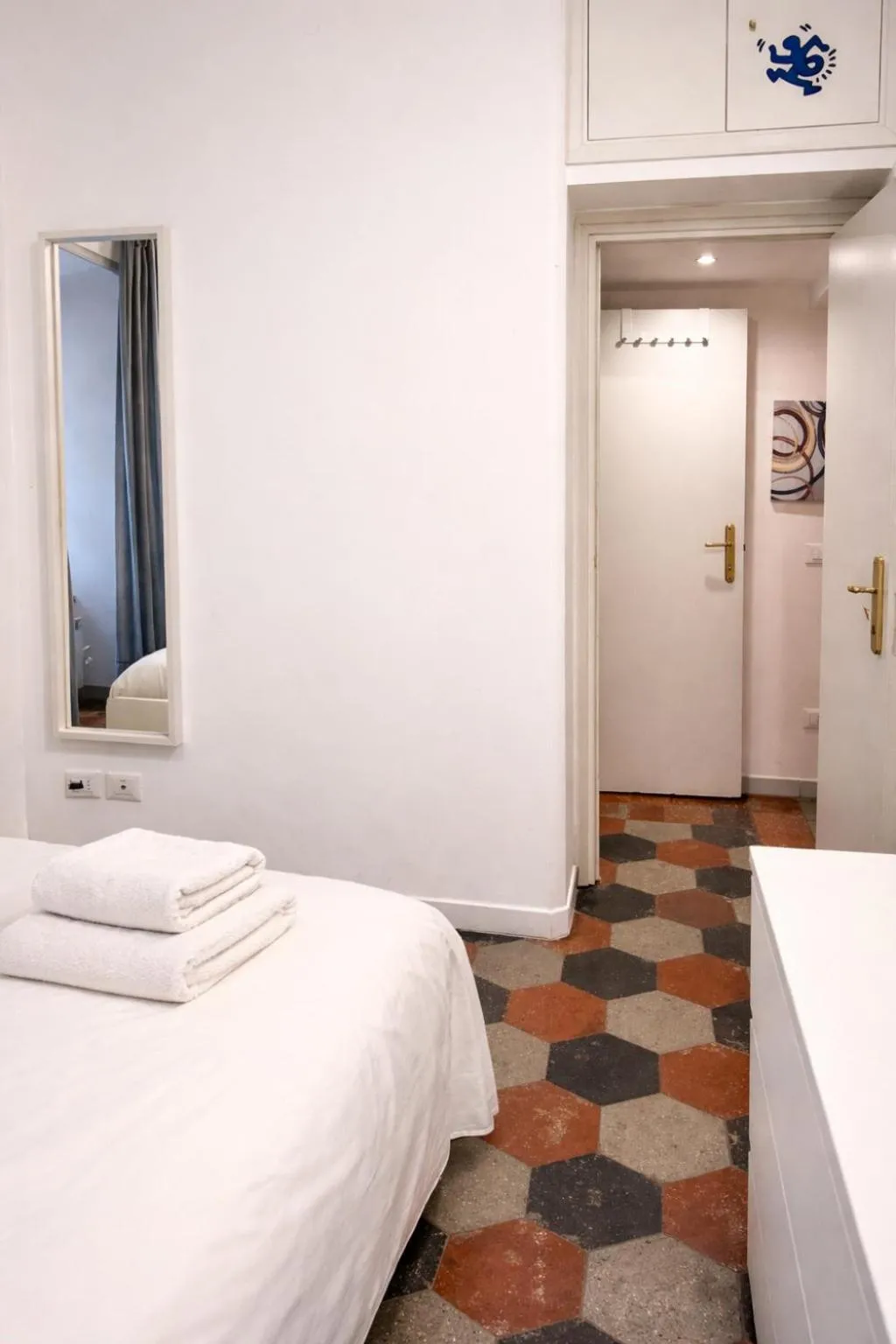 Bedroom, Bed in Qflat Colosseum Lovely Monti