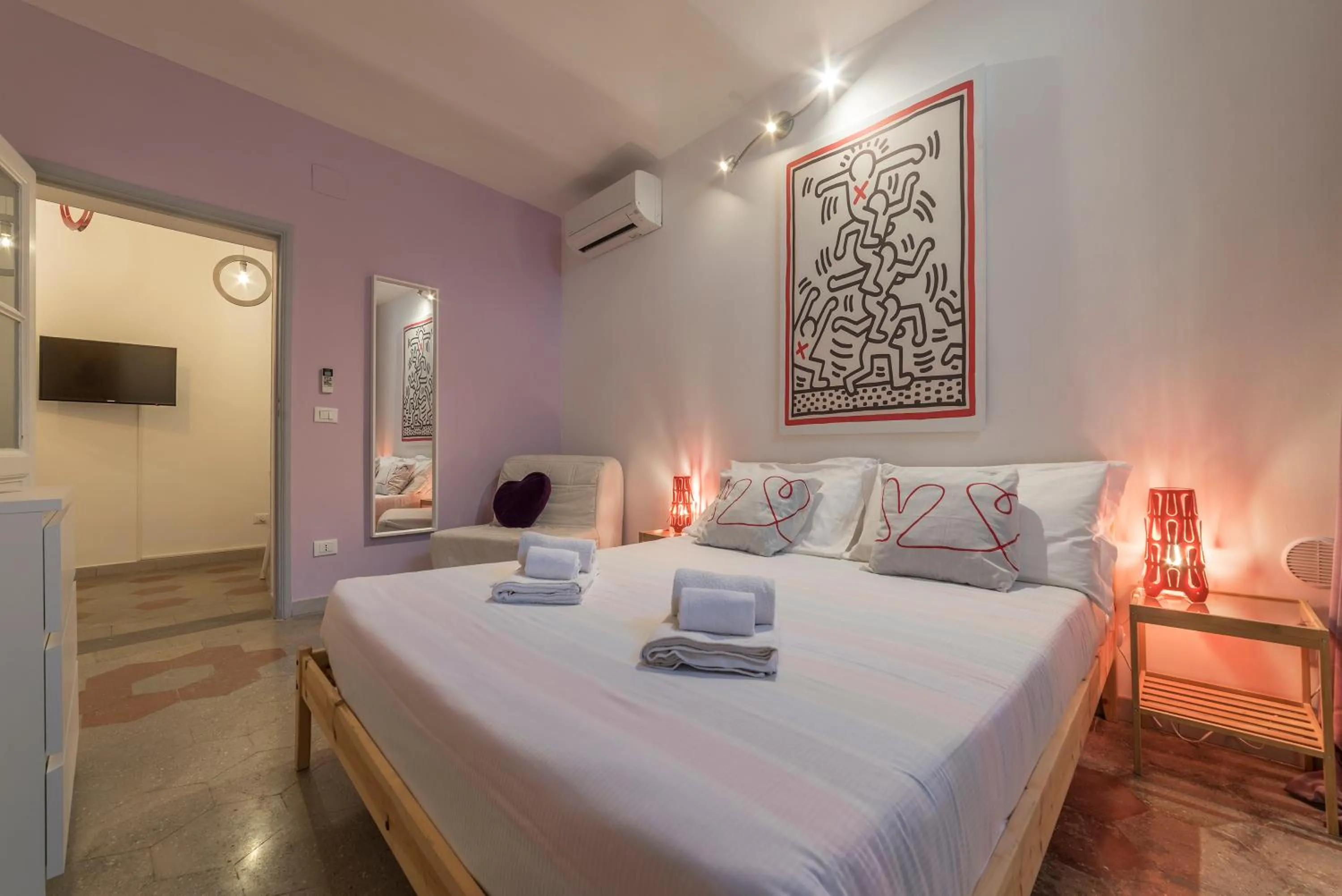 Bed in Qflat Colosseum Lovely Monti