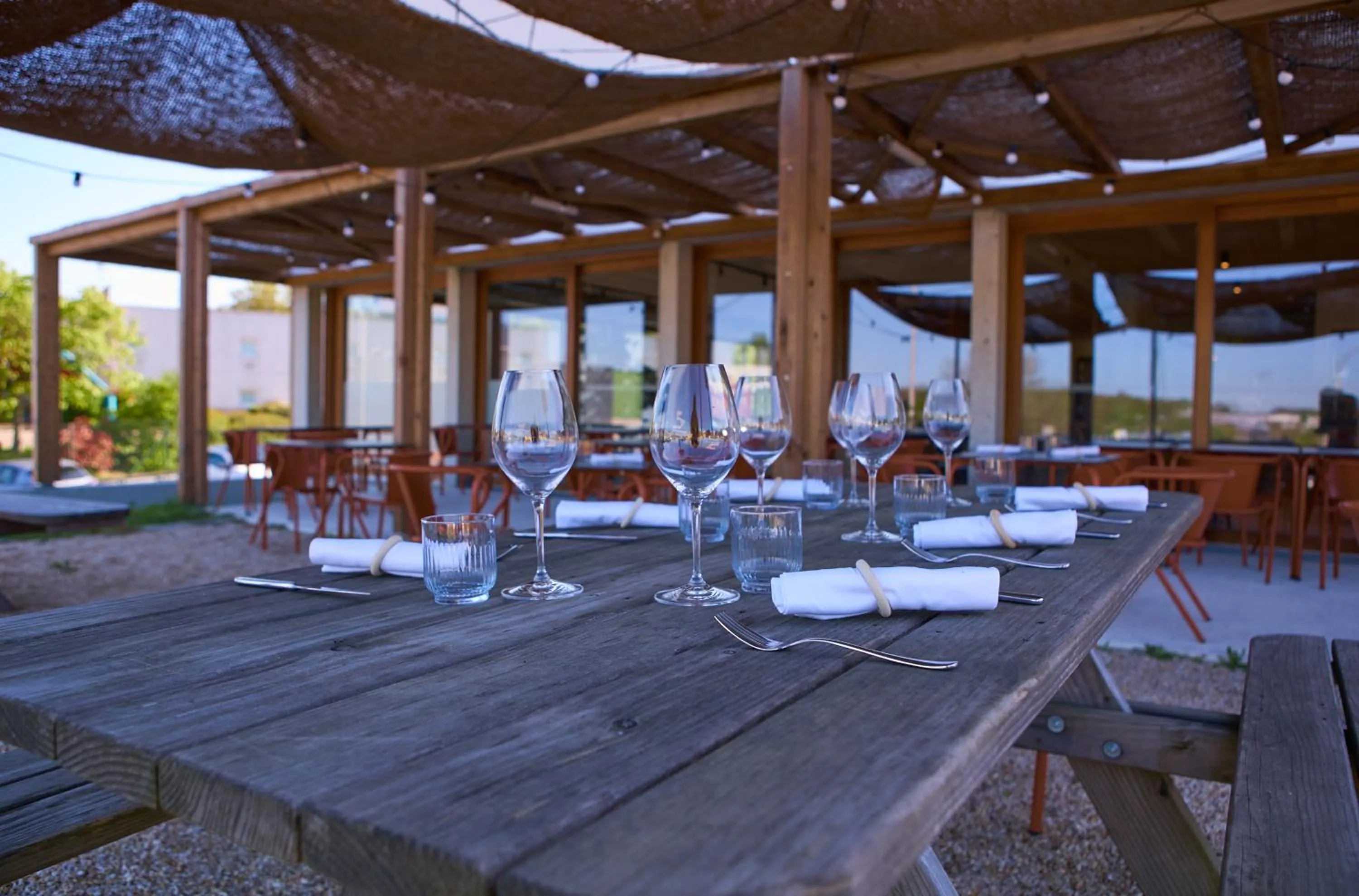 Patio in The Originals Access, Hôtel Limoges Nord