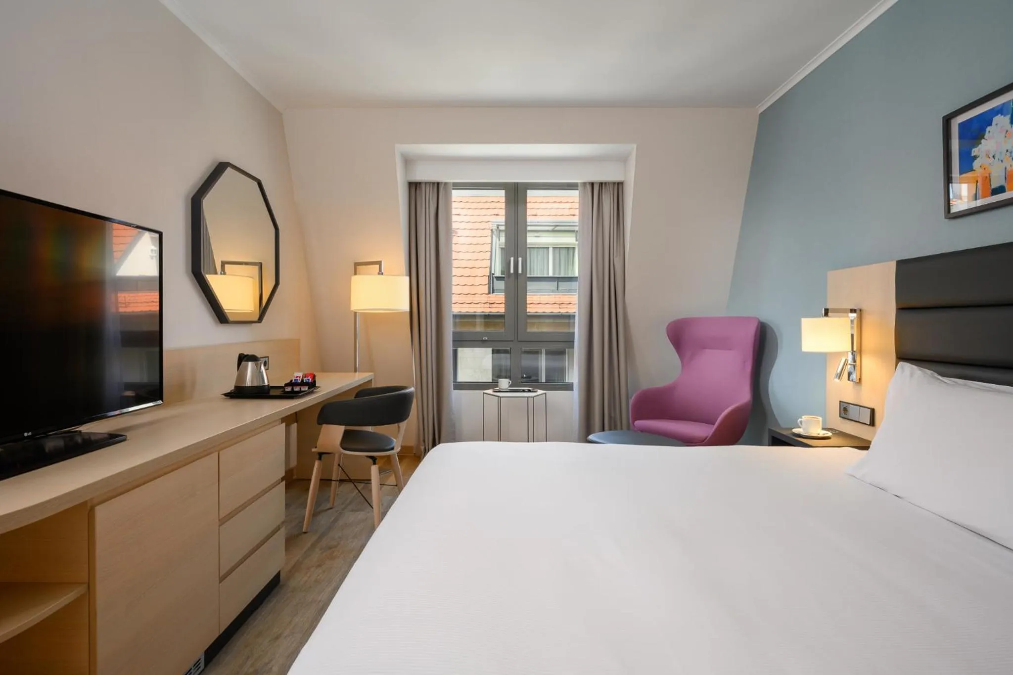 TV and multimedia, Bed in Hilton Garden Inn Budapest City Centre