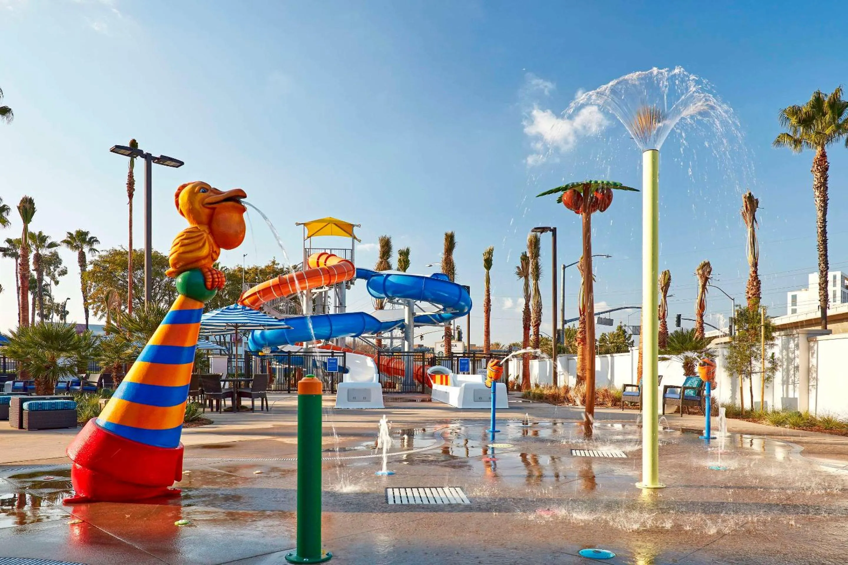 Aqua park in Anaheim Suites Hotel
