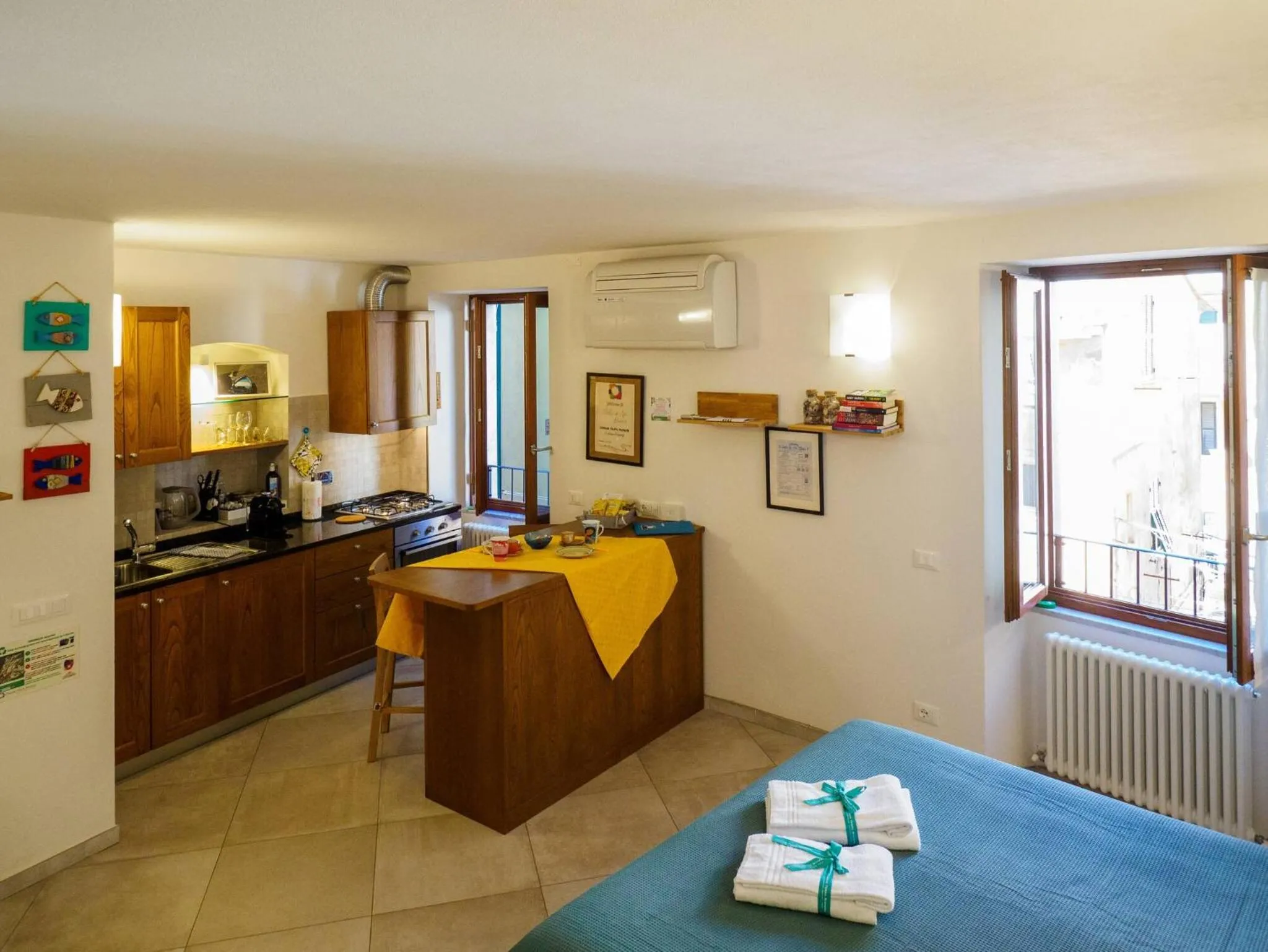 Bed in Ventu de Ma Studios & Rooms