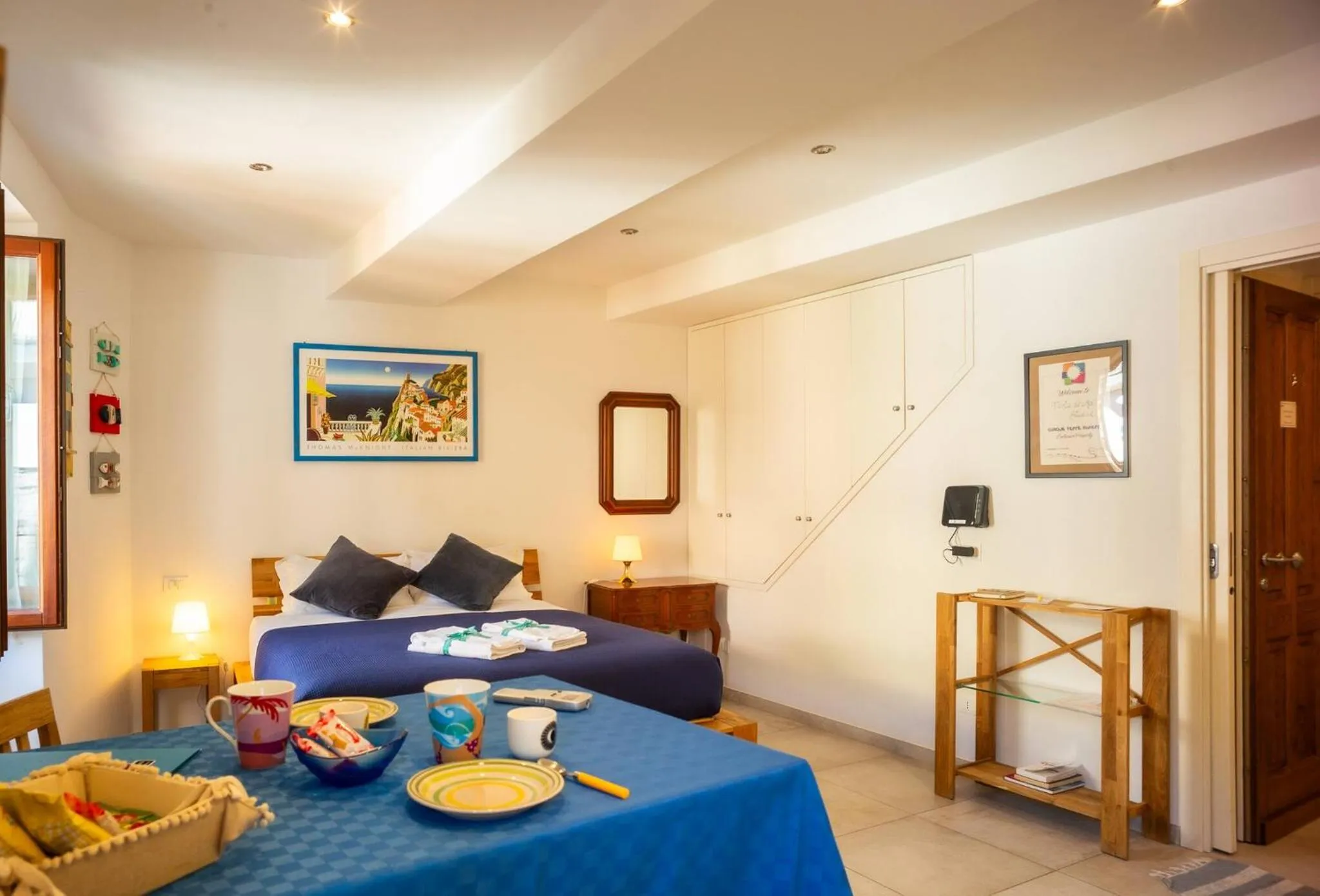 Bed in Ventu de Ma Studios & Rooms