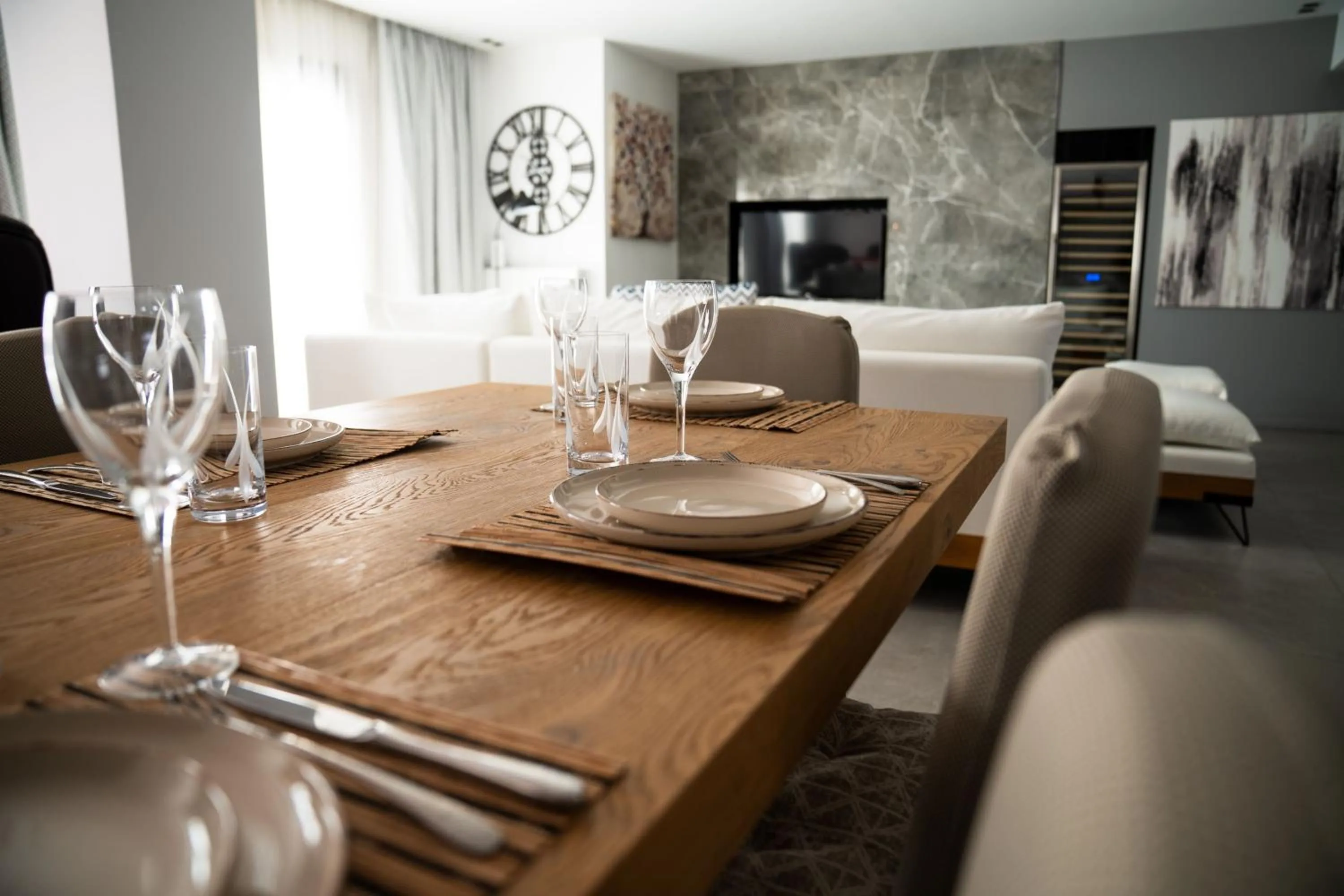 Dining area in Heritage Boutique Apartments