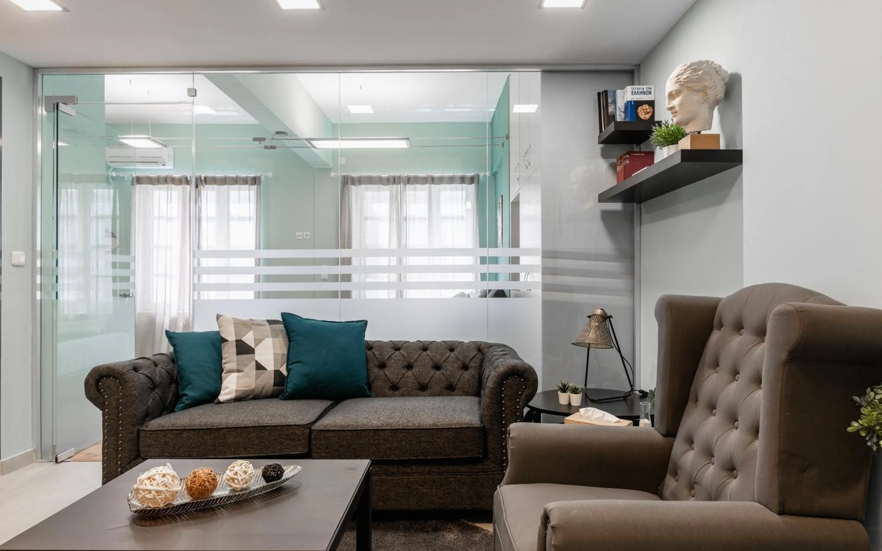 Living room in Monastiraki Urban Apartments