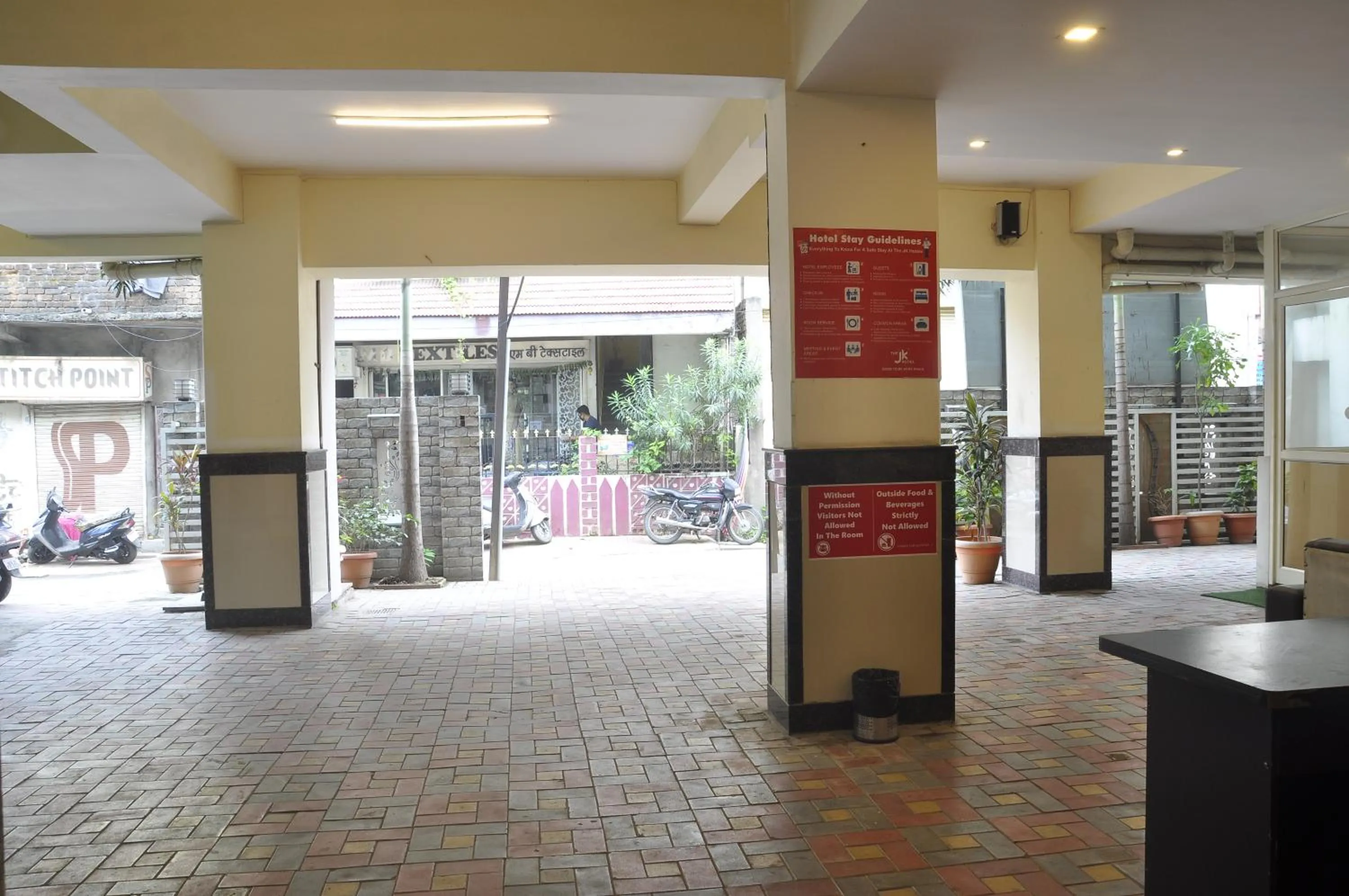 Facade/entrance in The JK Hotel Nr Railway Station