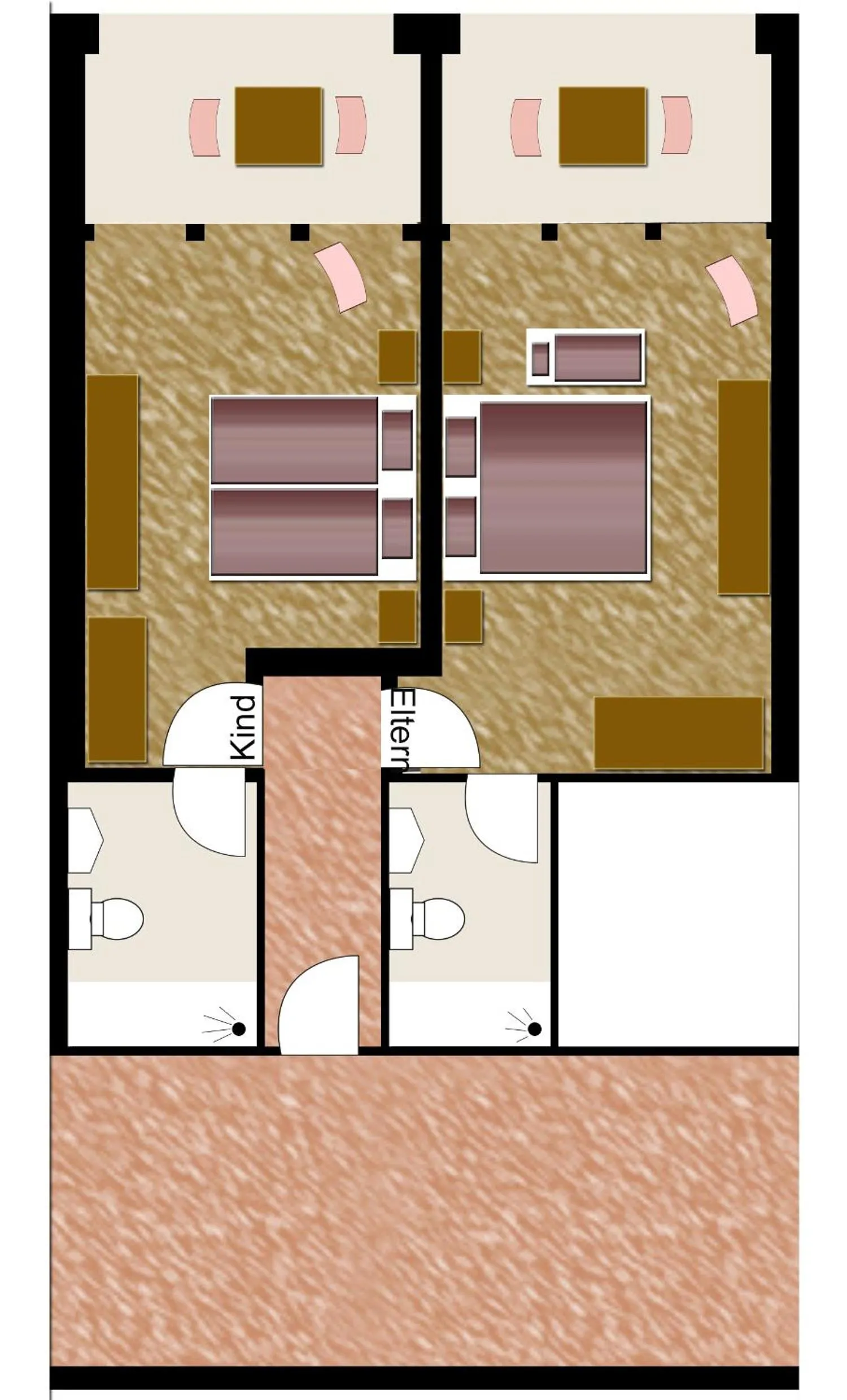 Photo of the whole room in Seehotel Riviera at Lake Lucerne