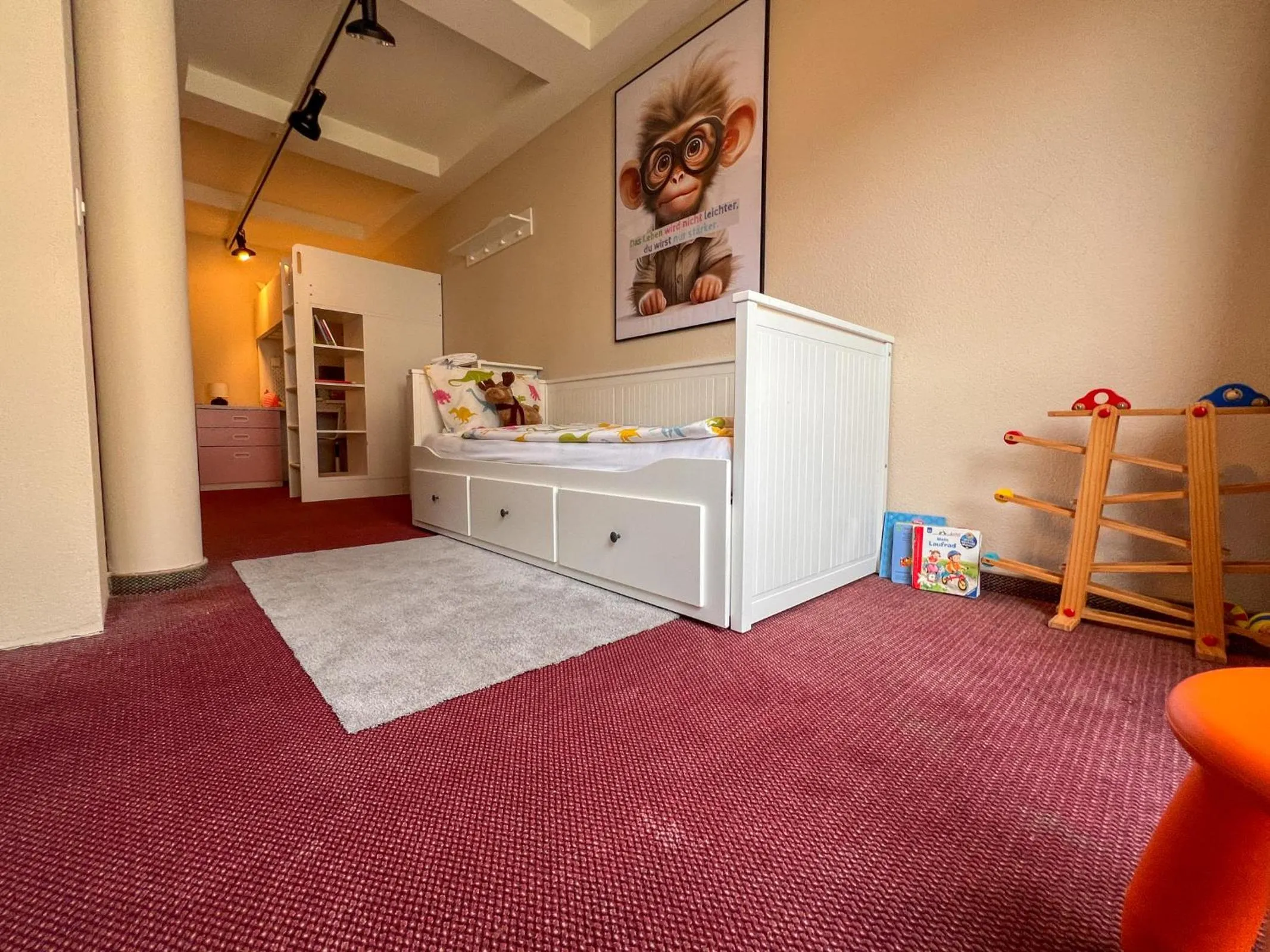 children, Bed in Seehotel Riviera at Lake Lucerne