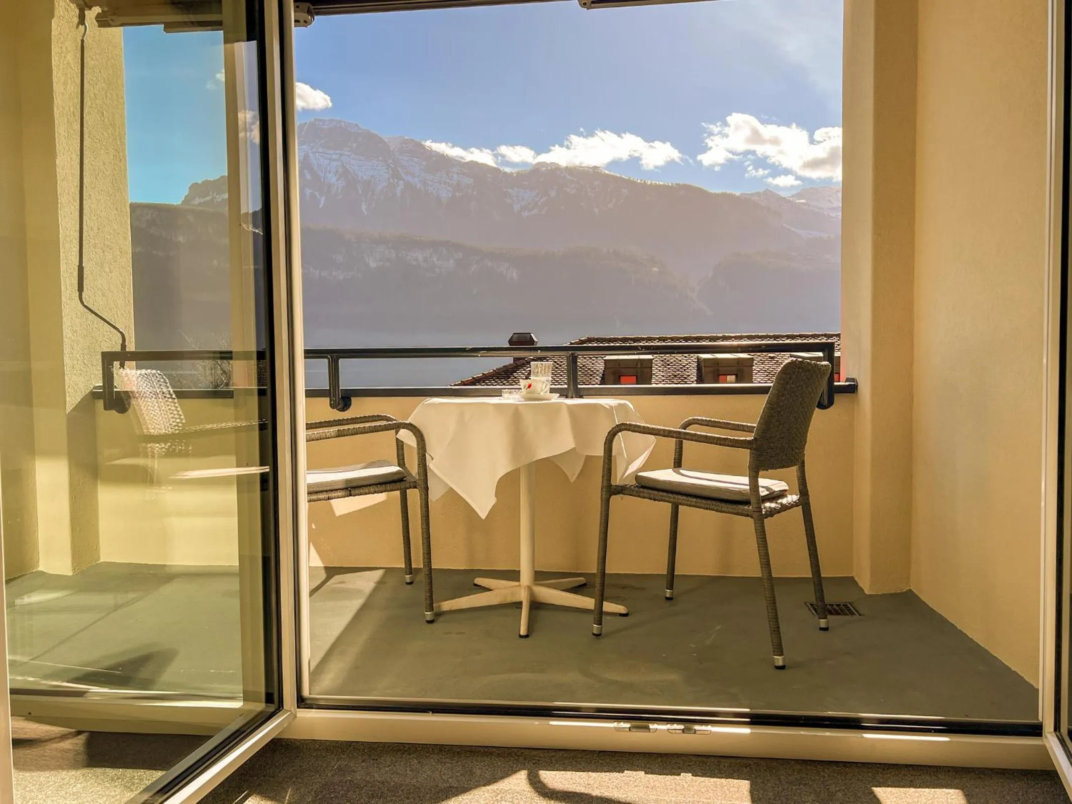 Balcony/Terrace in Seehotel Riviera at Lake Lucerne