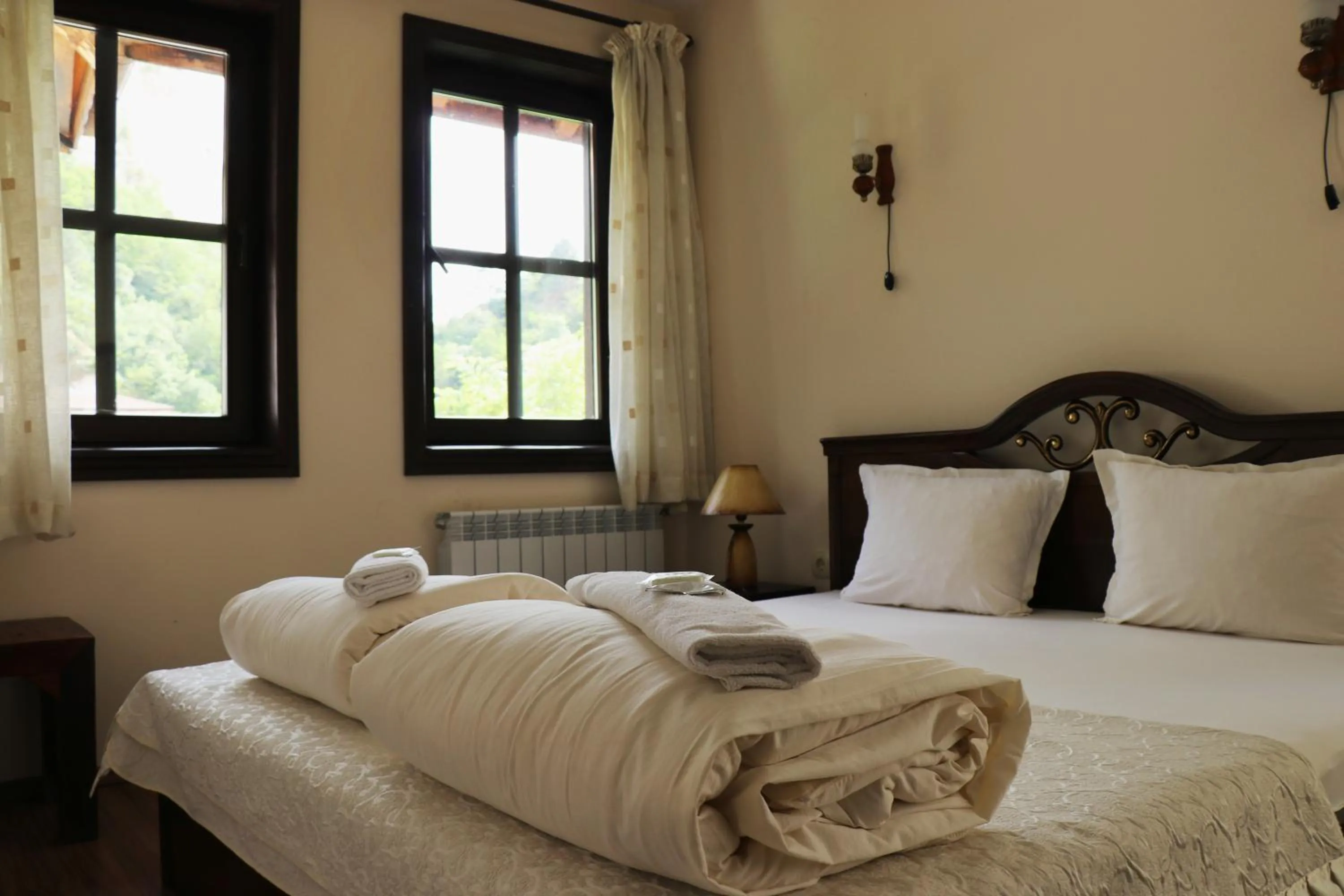 Bed in Hotel Slavova Krepost