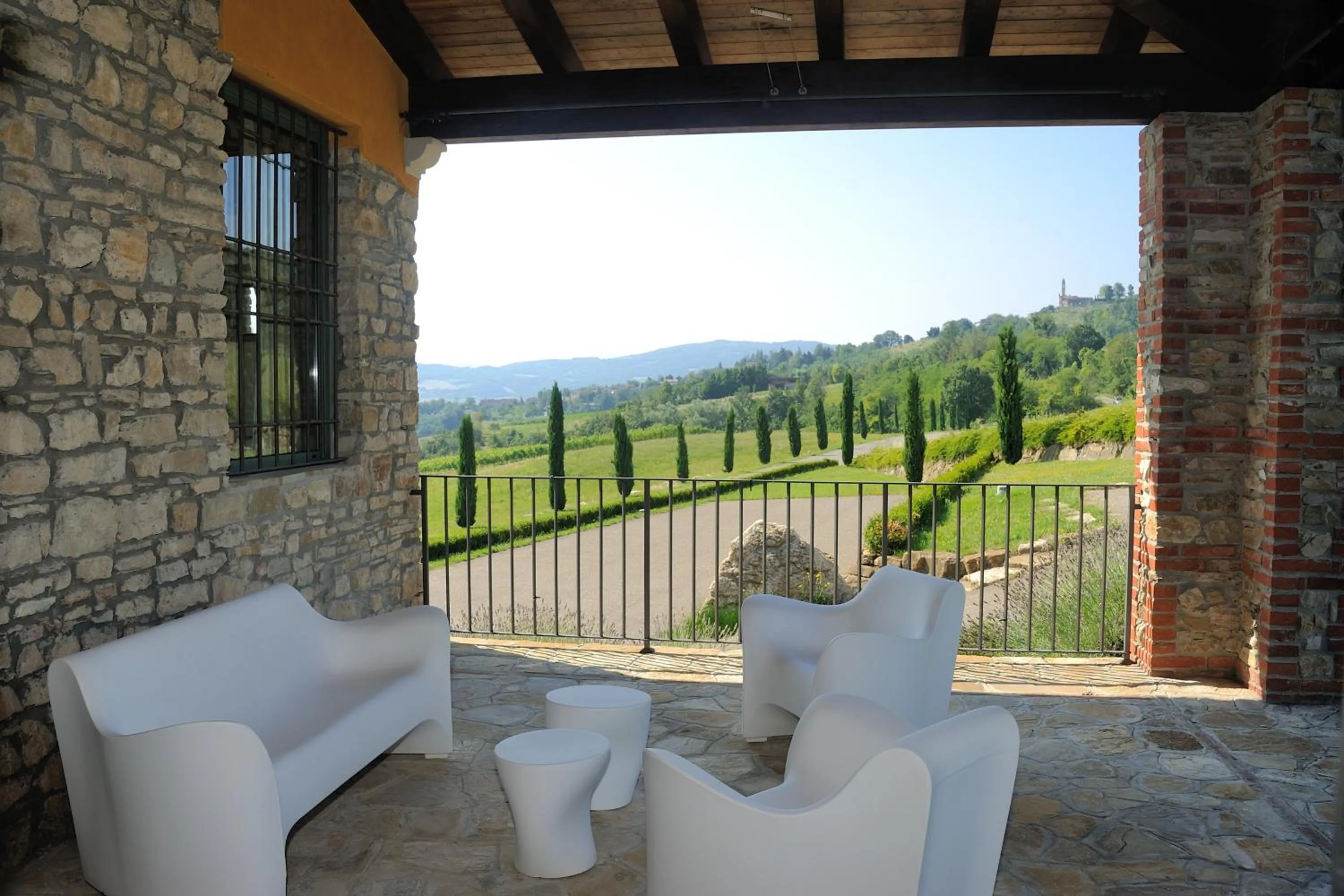 Patio in Relais La Colombara Spa & Wellness