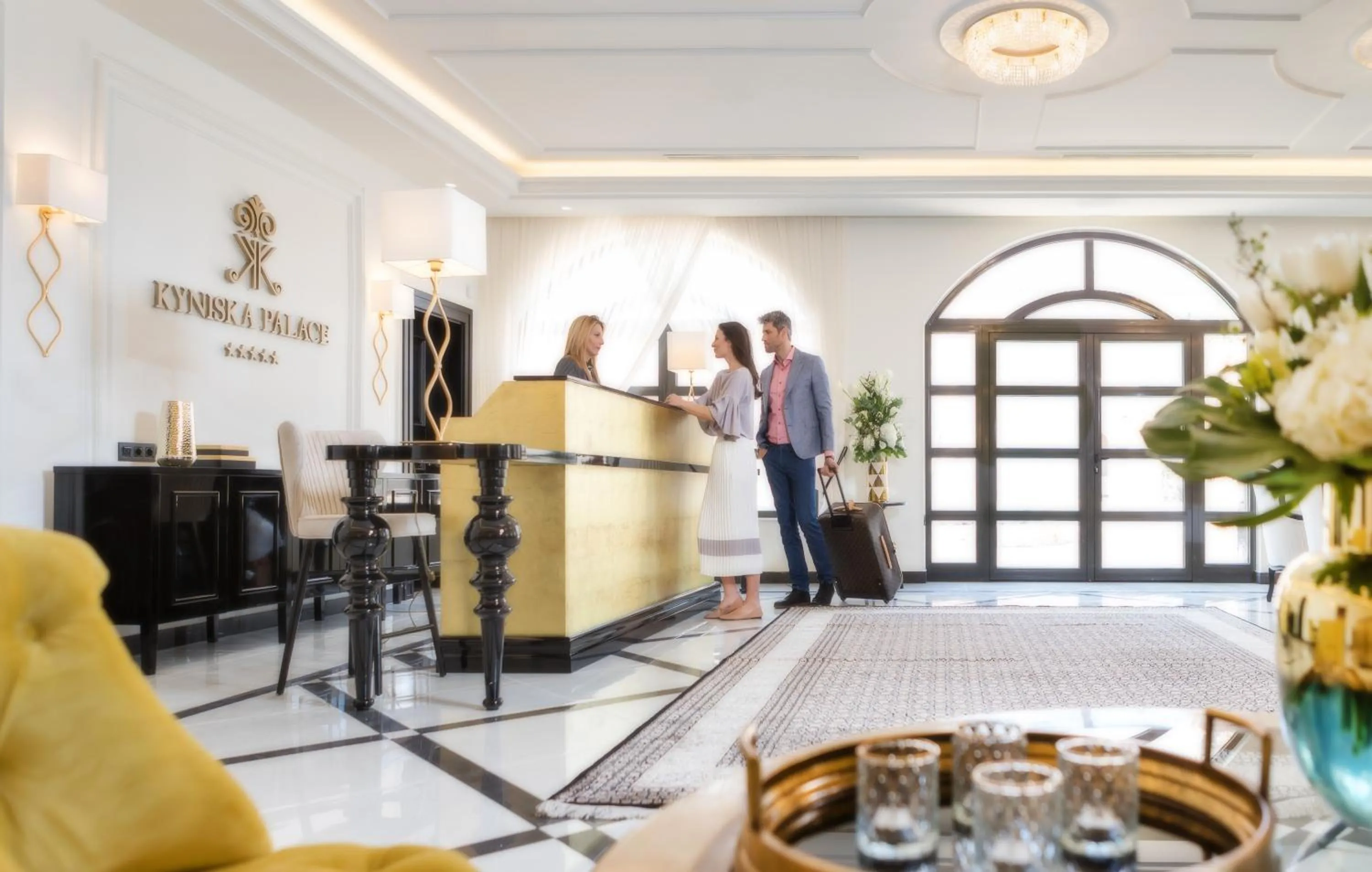 Lobby or reception in Kyniska Palace Conference & Spa