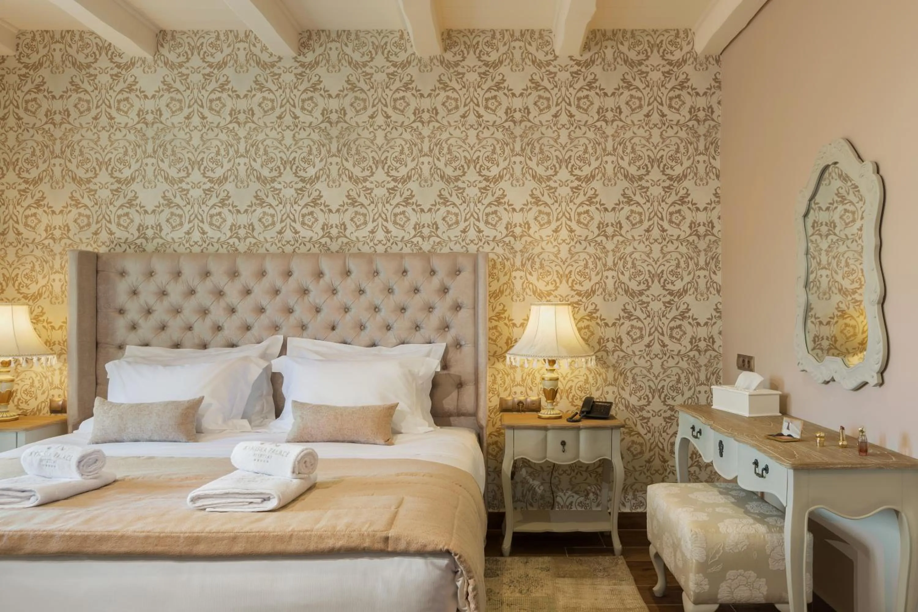 Bed in Kyniska Palace Conference & Spa