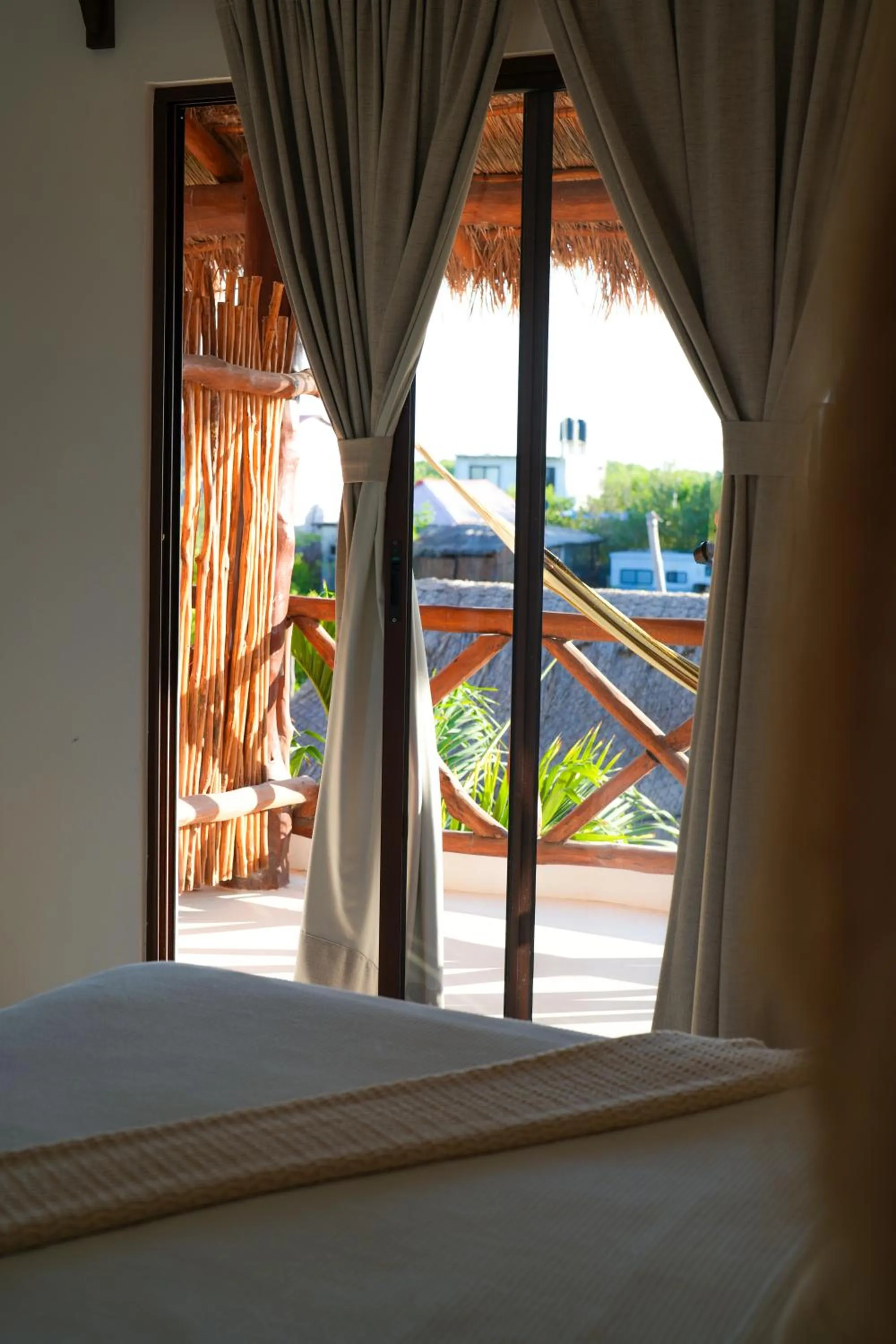 Balcony/Terrace, Bed in Mis Sueños Holbox