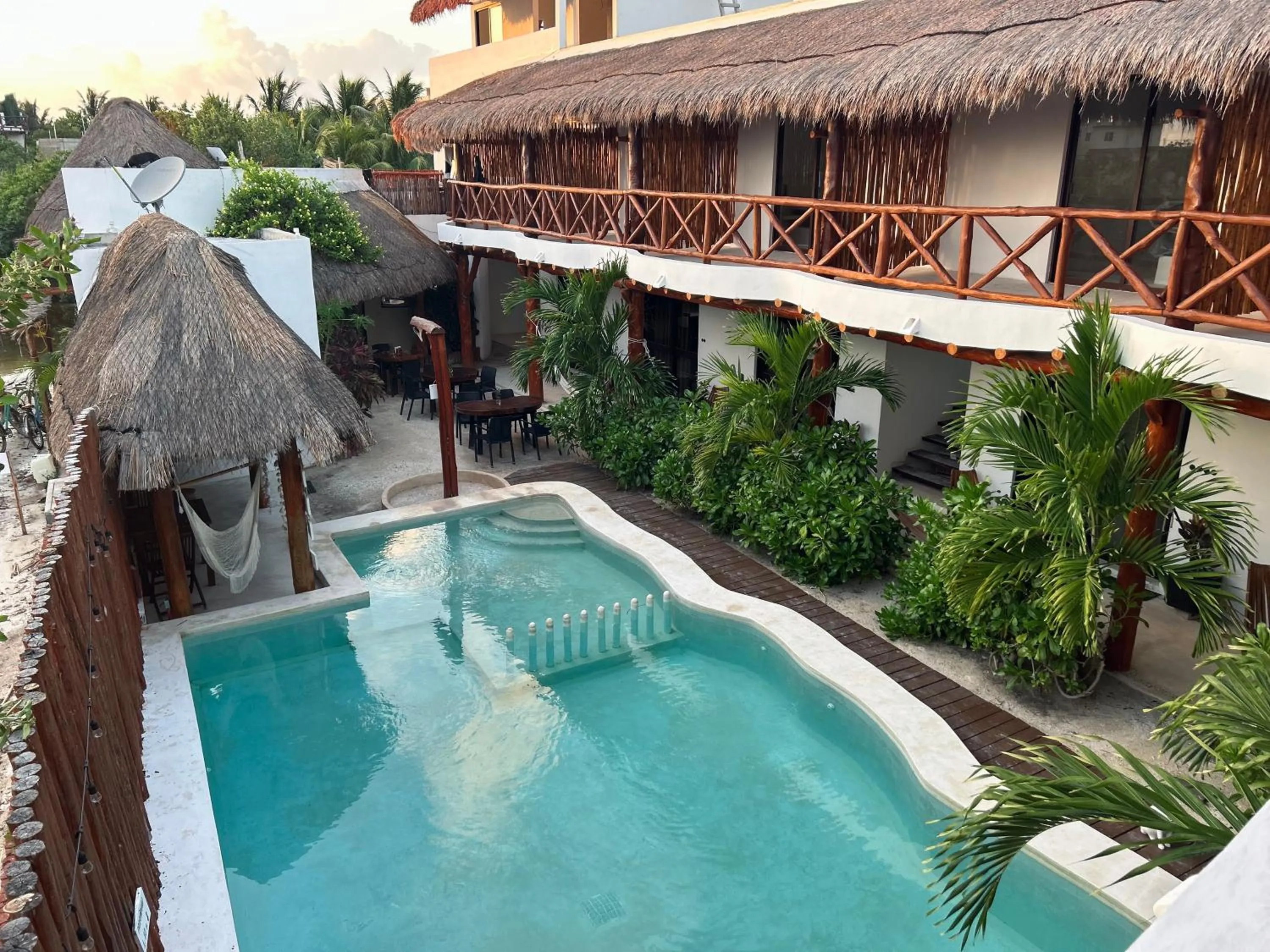 Pool view in Mis Sueños Holbox