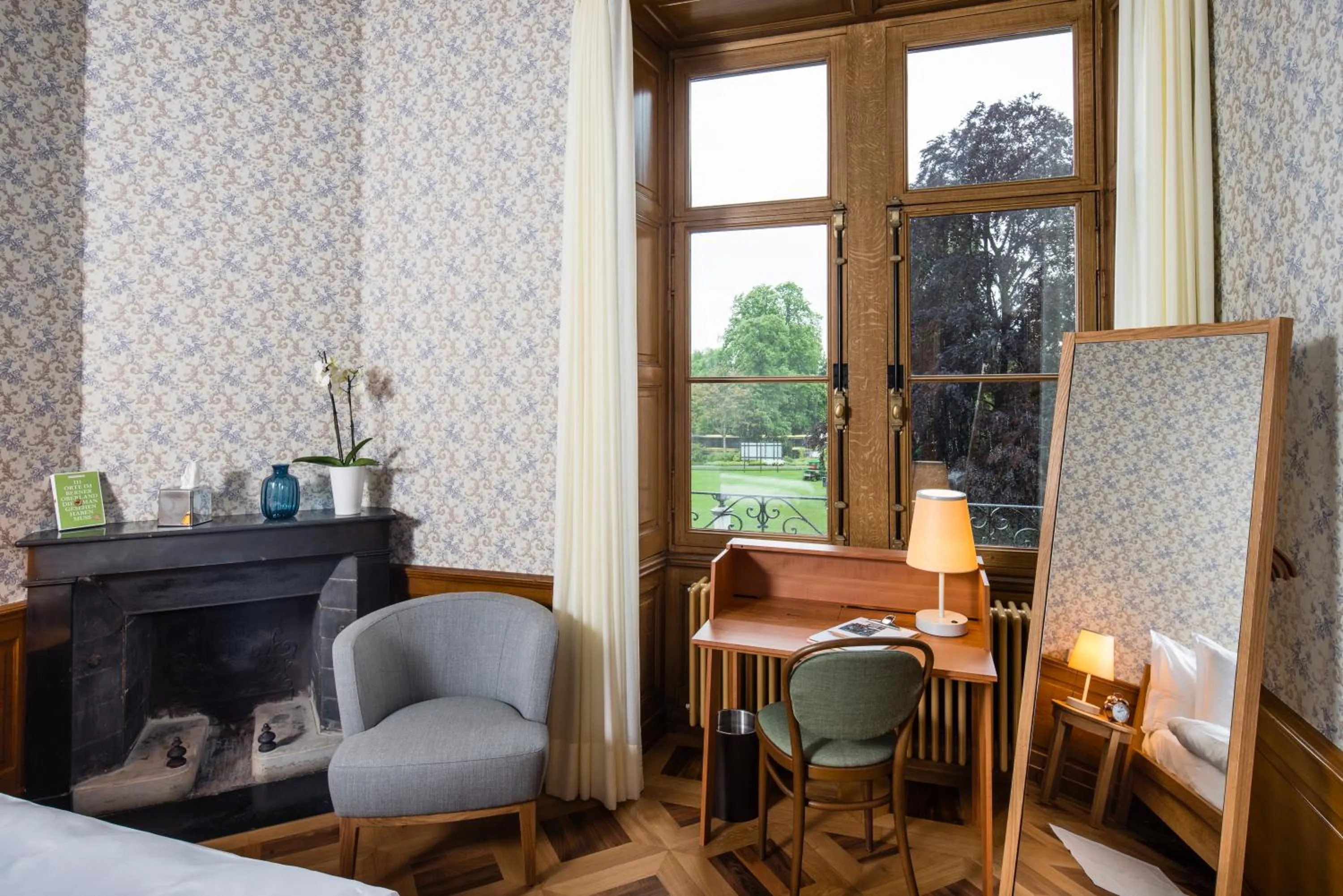 Seating area in Schloss Schadau - Swiss Historic Hotel