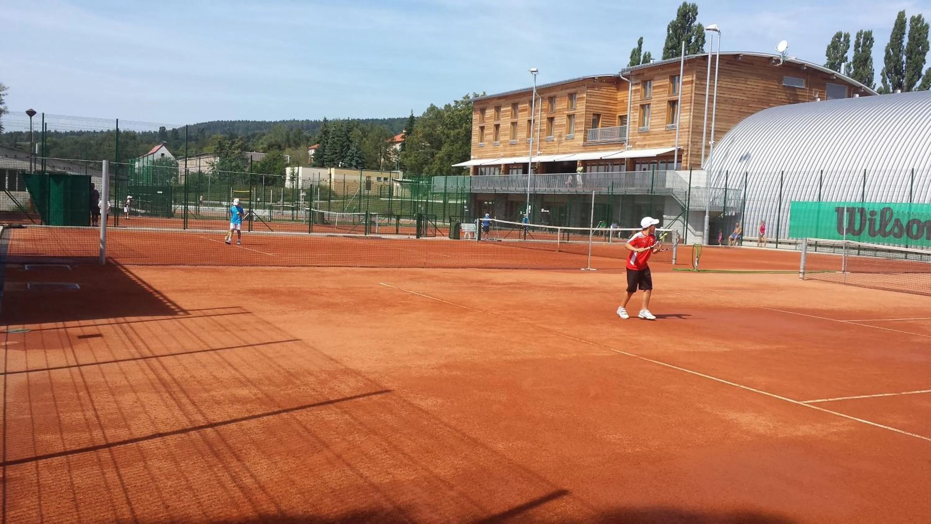 Tennis court in Esmarin wellness hotel