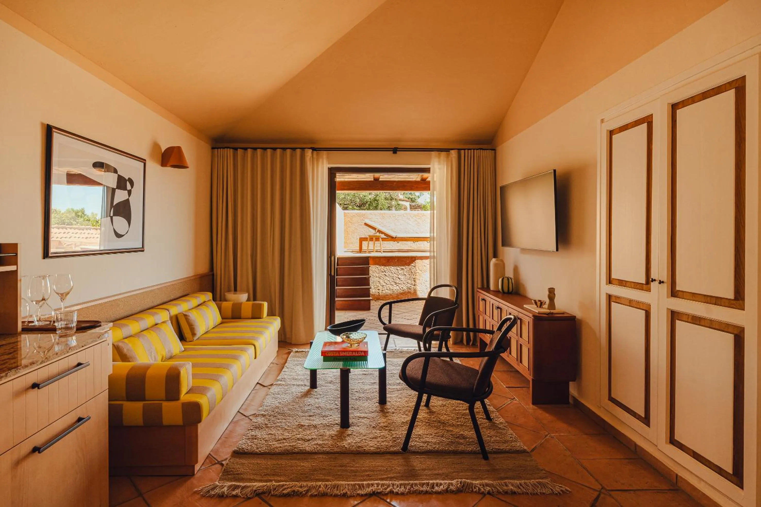 Living room in Aethos Sardinia