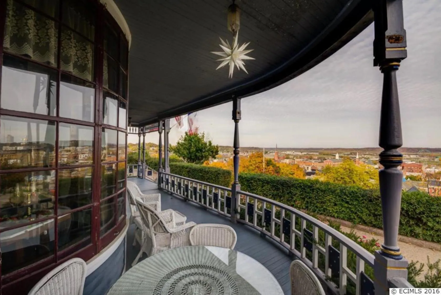 Balcony/Terrace in The Hancock House Bed & Breakfast Inn