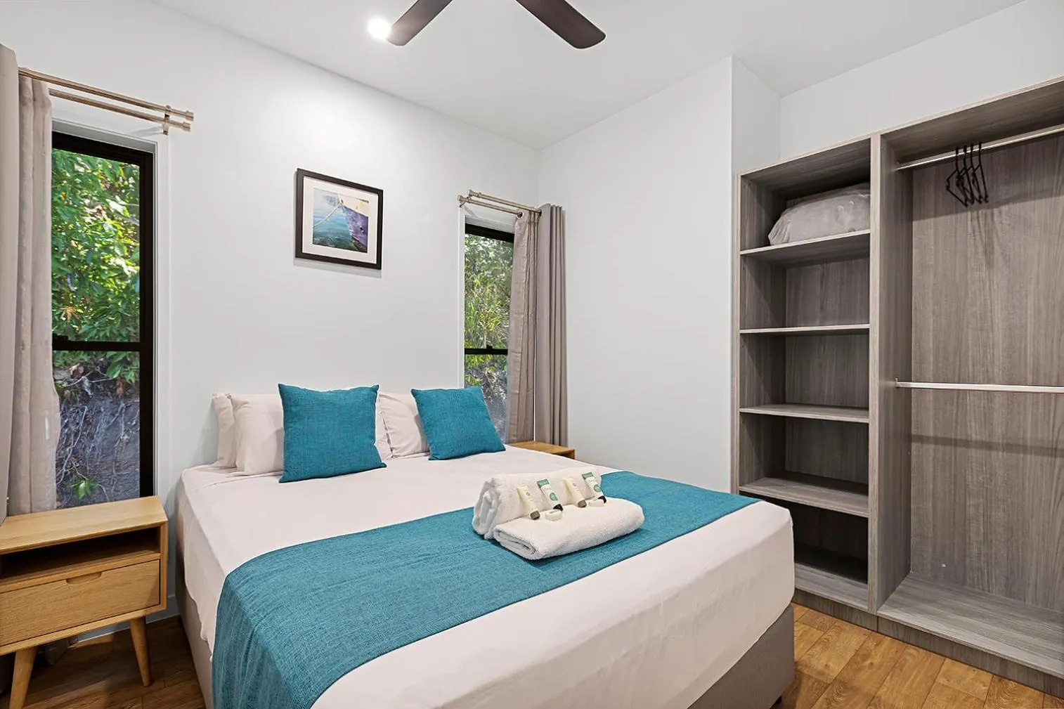 Bed in Kipara Tropical Rainforest Retreat