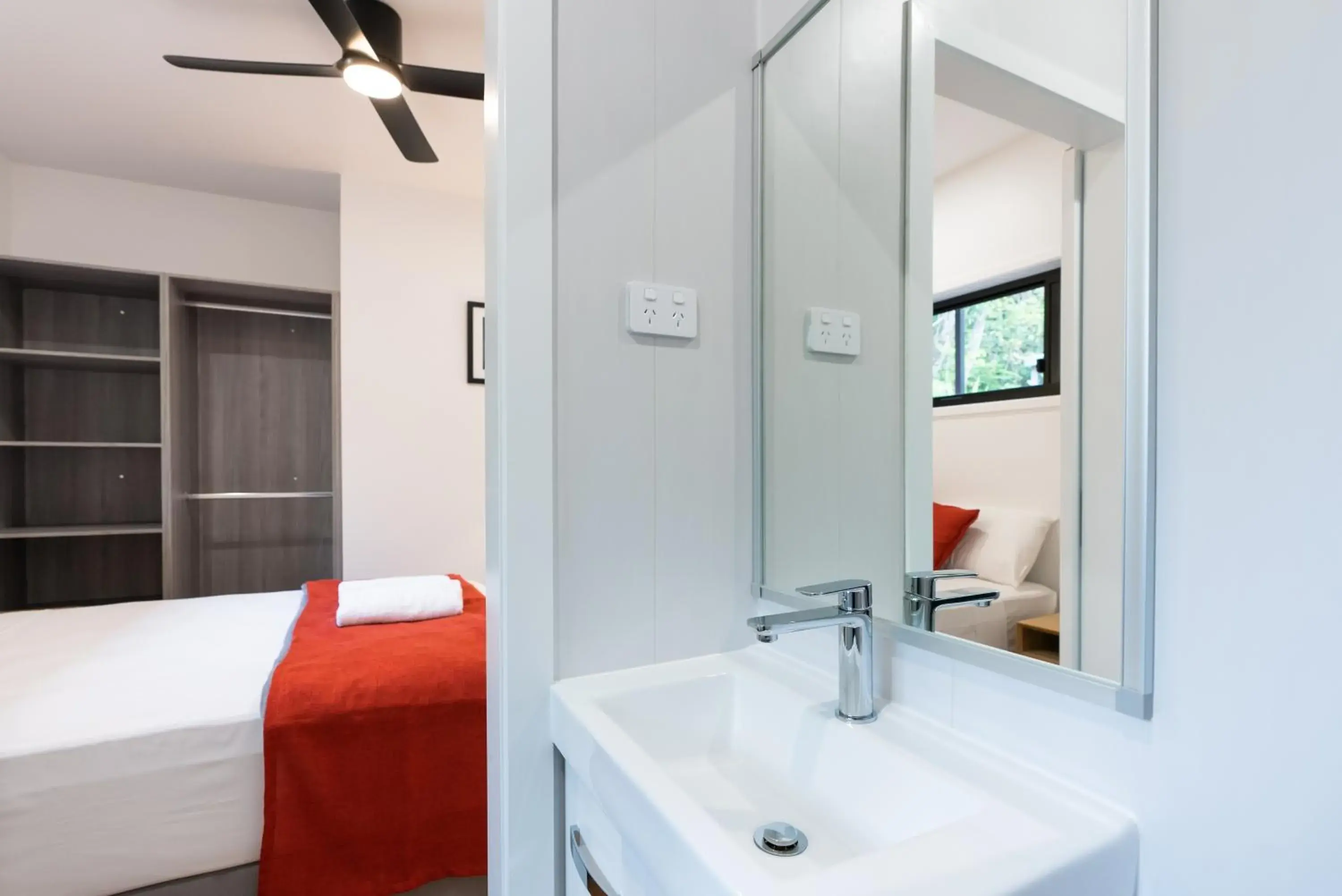 Bed in Kipara Tropical Rainforest Retreat Bed in Kipara Tropical Rainforest Retreat