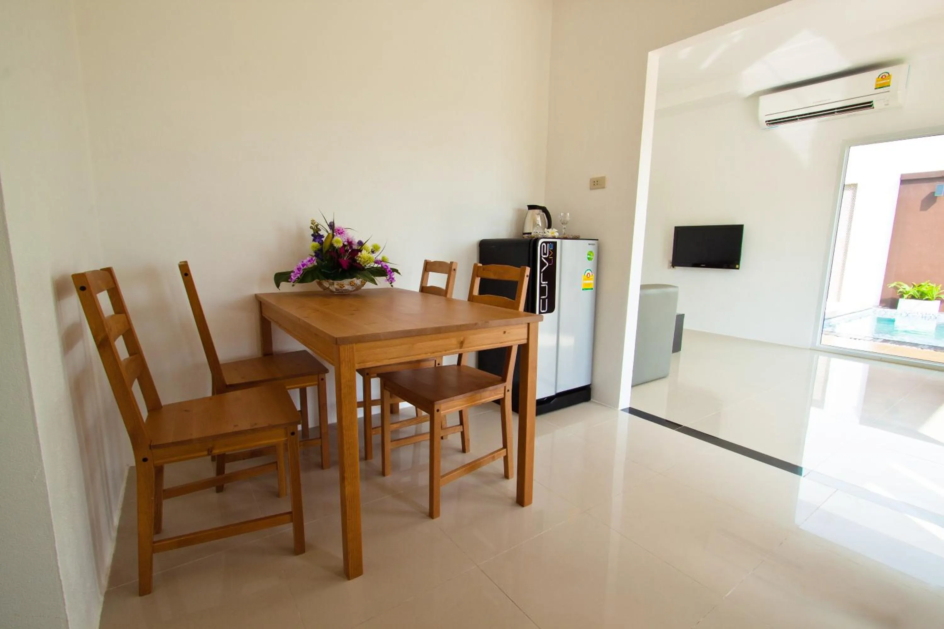 Dining area in The Vista Pool Villa